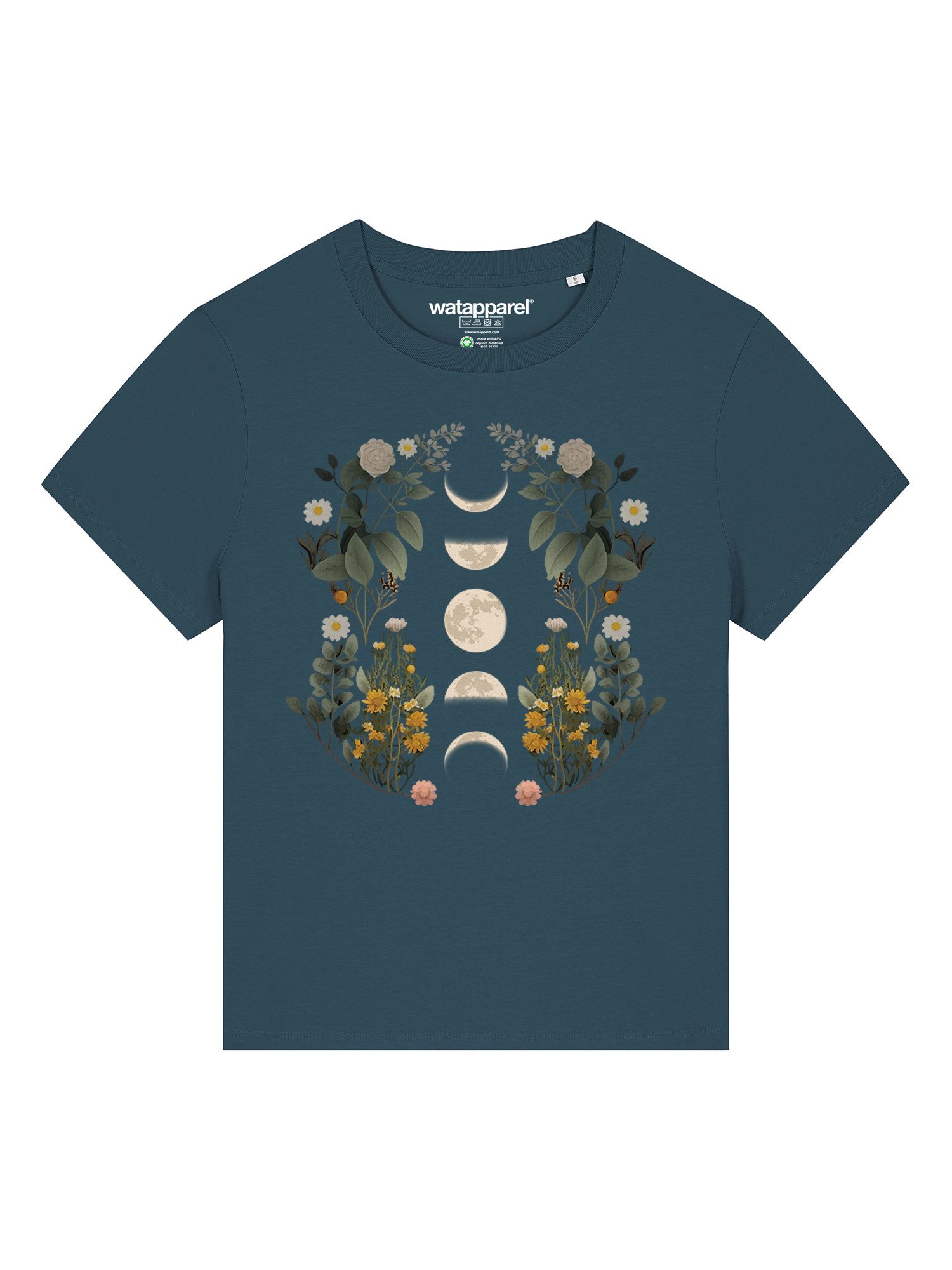 T-Shirt Moonphases & Flowers