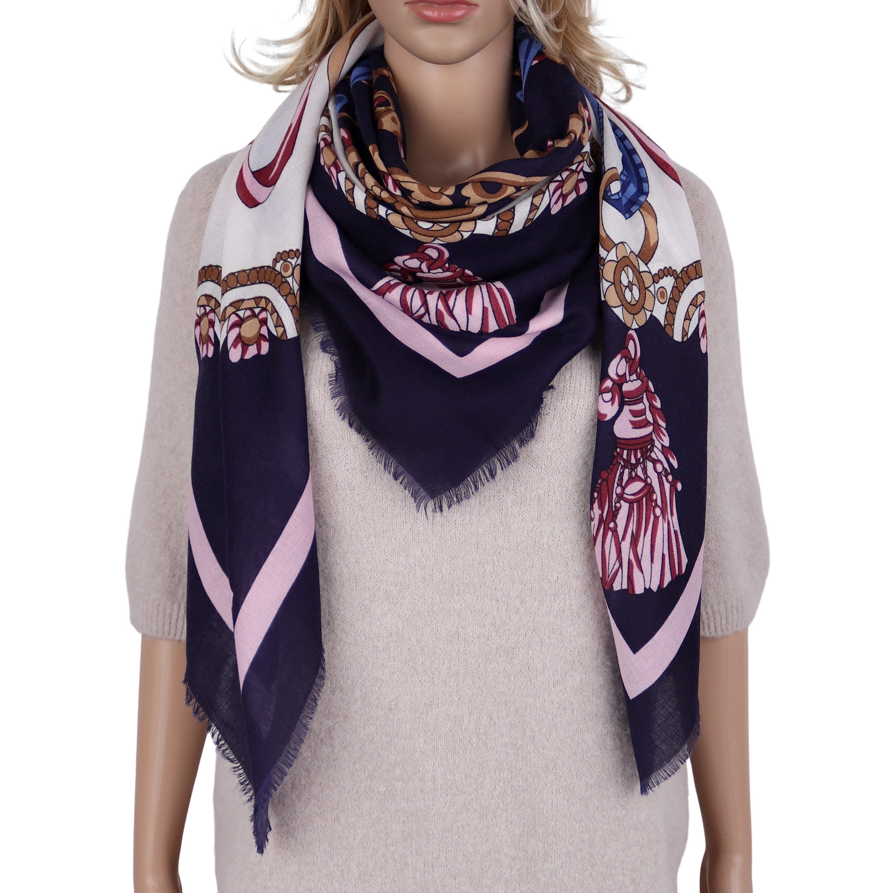 MIRROSI Dreieckstuch weicher Quadratisches Tuch 130x130cm leicht Frühling S günstig online kaufen