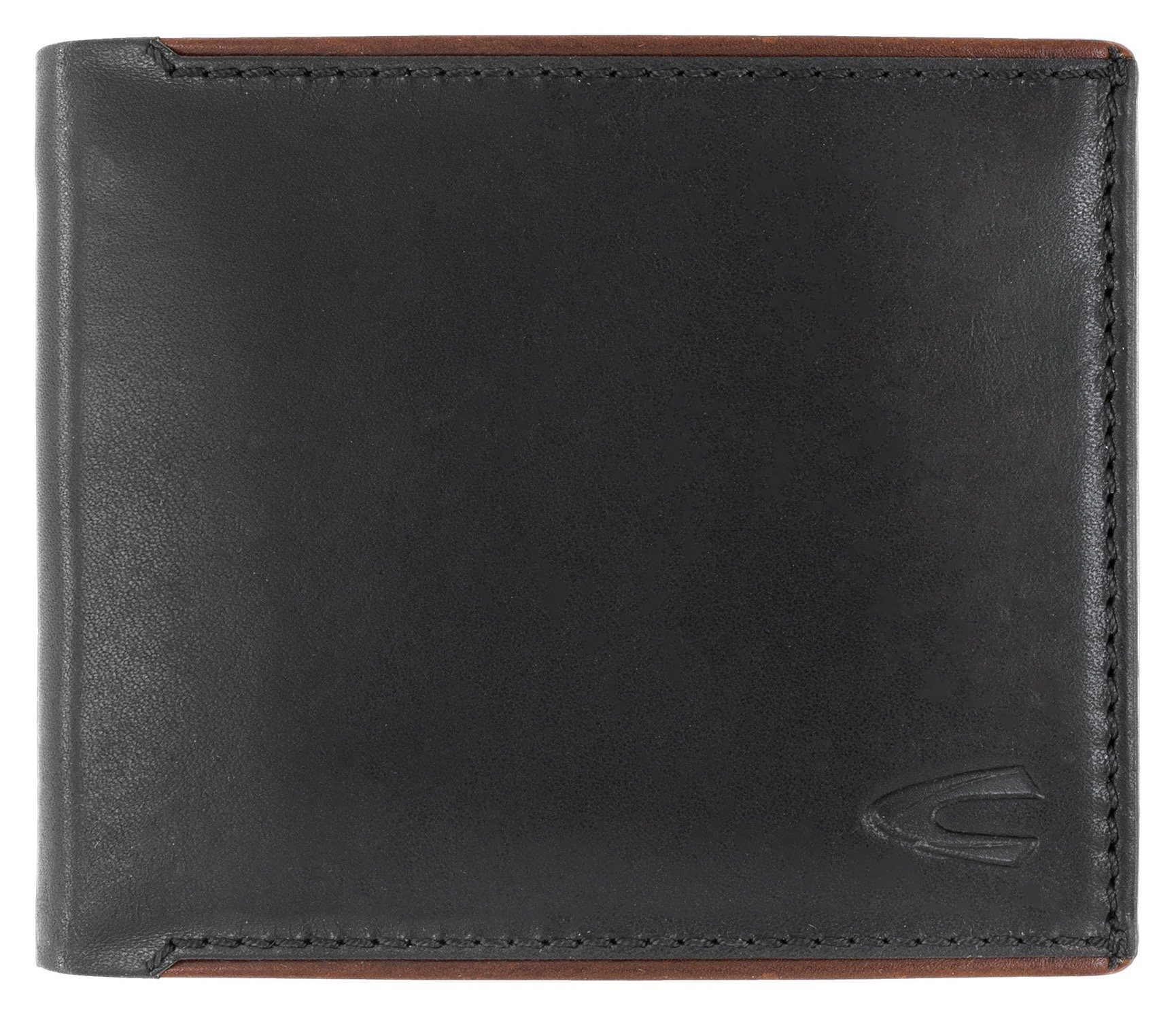 camel active Geldbörse CRUISE Horizontal wallet, im schlichten Design schwarz