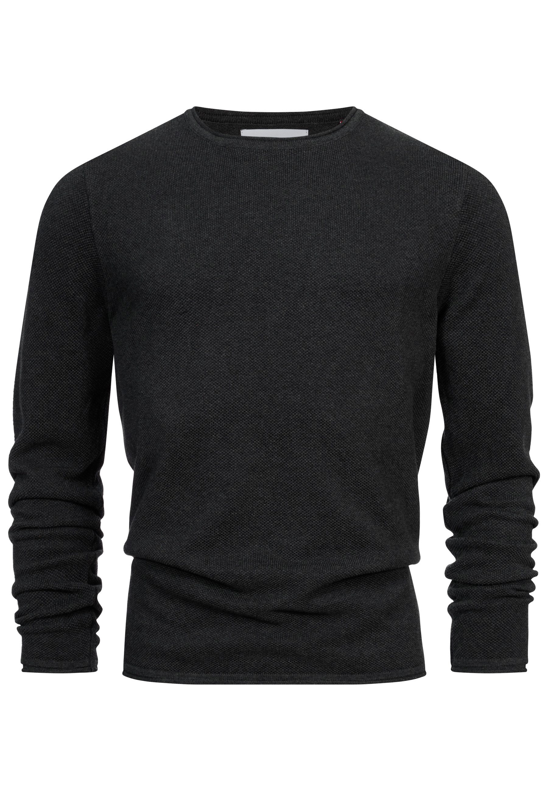 Kronstadt Strickpullover KSPep Feinstrickpullover mit Rundhalsschnitt günstig online kaufen