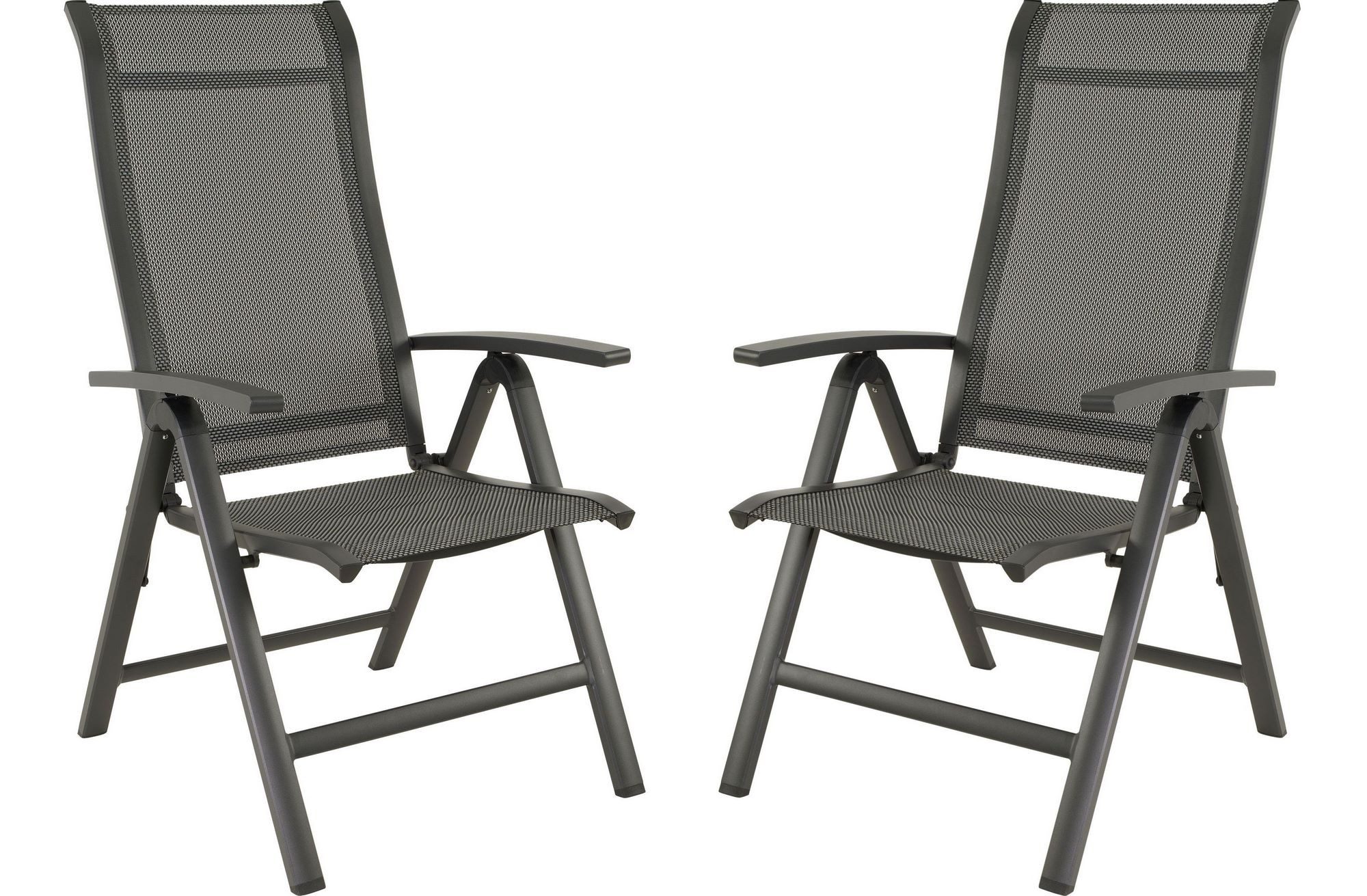 Lesli Living Hochlehner Lesli Living Hochlehner-Klappsessel 2er-Set Hera Negro