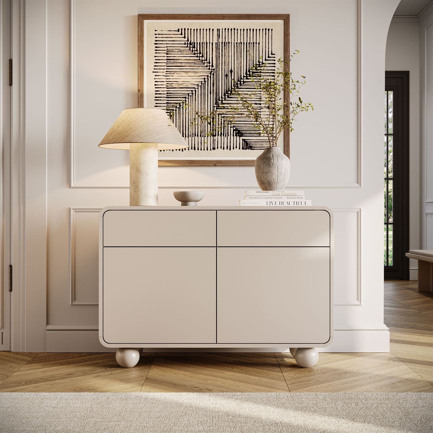 Lookway Kommode OLIVIO KSZ108 in Kaschmir – kompakt und elegant