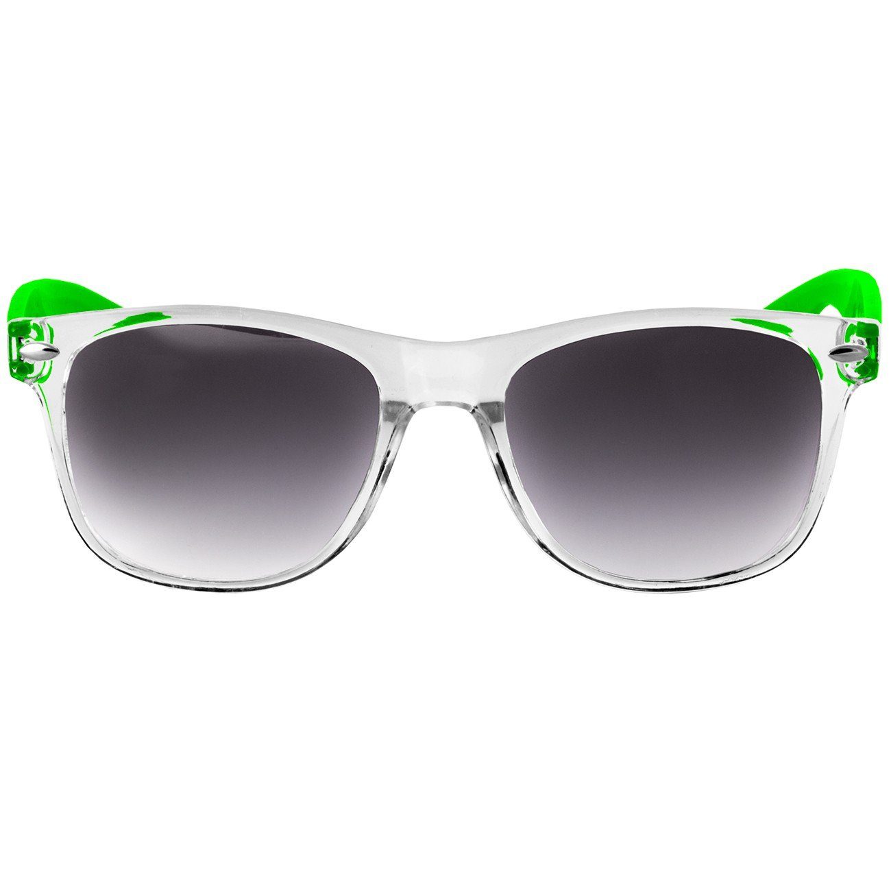 Damen getönt Caspar RETRO / SG017 schwarz Sonnenbrille Designbrille grün