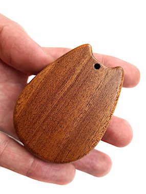 Leuchtklang Spielzeug-Musikinstrument Mini Kalimba 8 Töne Daumenklavier Thumb Piano C-Dur Holz Anhänger