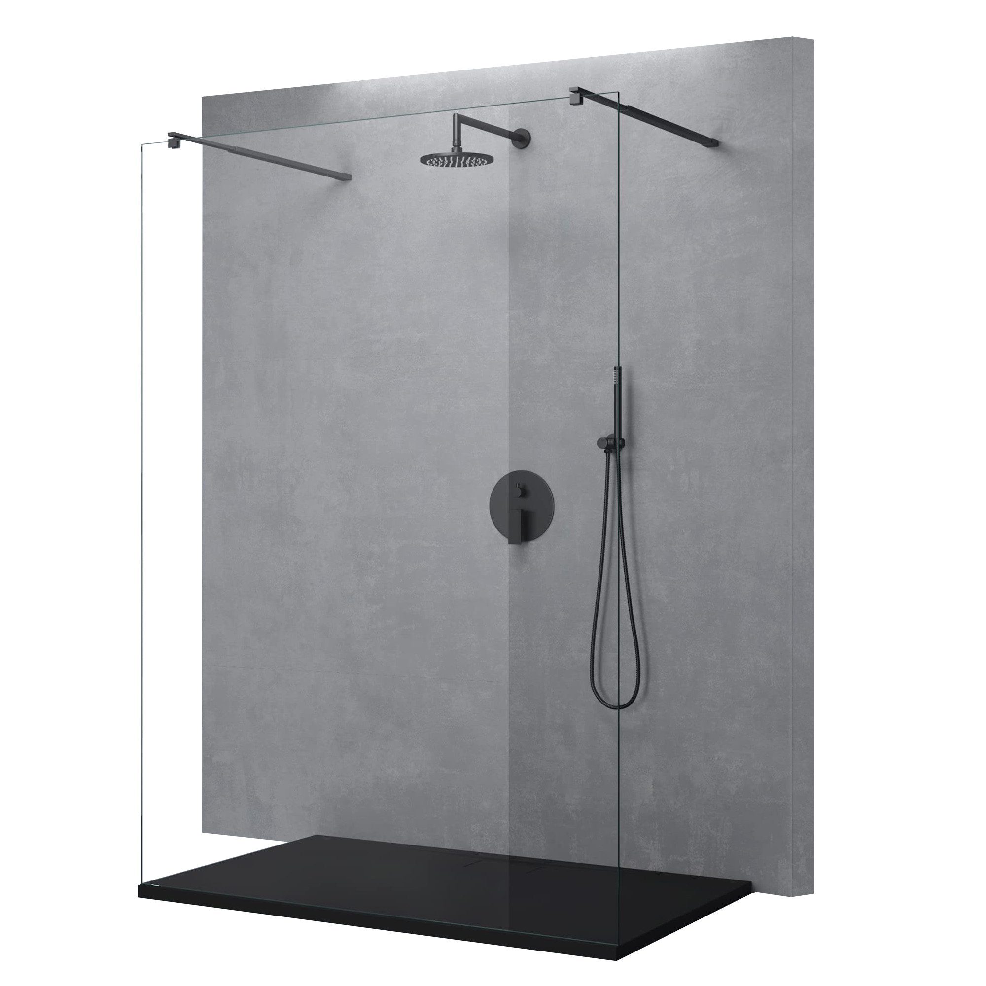 doporro Walk-in-Dusche Walk-In Duschwand 10mm ESG-Sicherheitsglas günstig online kaufen