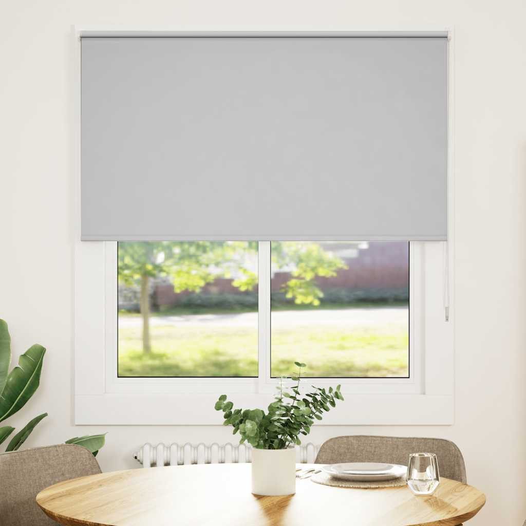 Verdunklungsrollo, vidaXL, Verdunkelungsrollo Hellgrau 130x150cm Stoffbreit günstig online kaufen