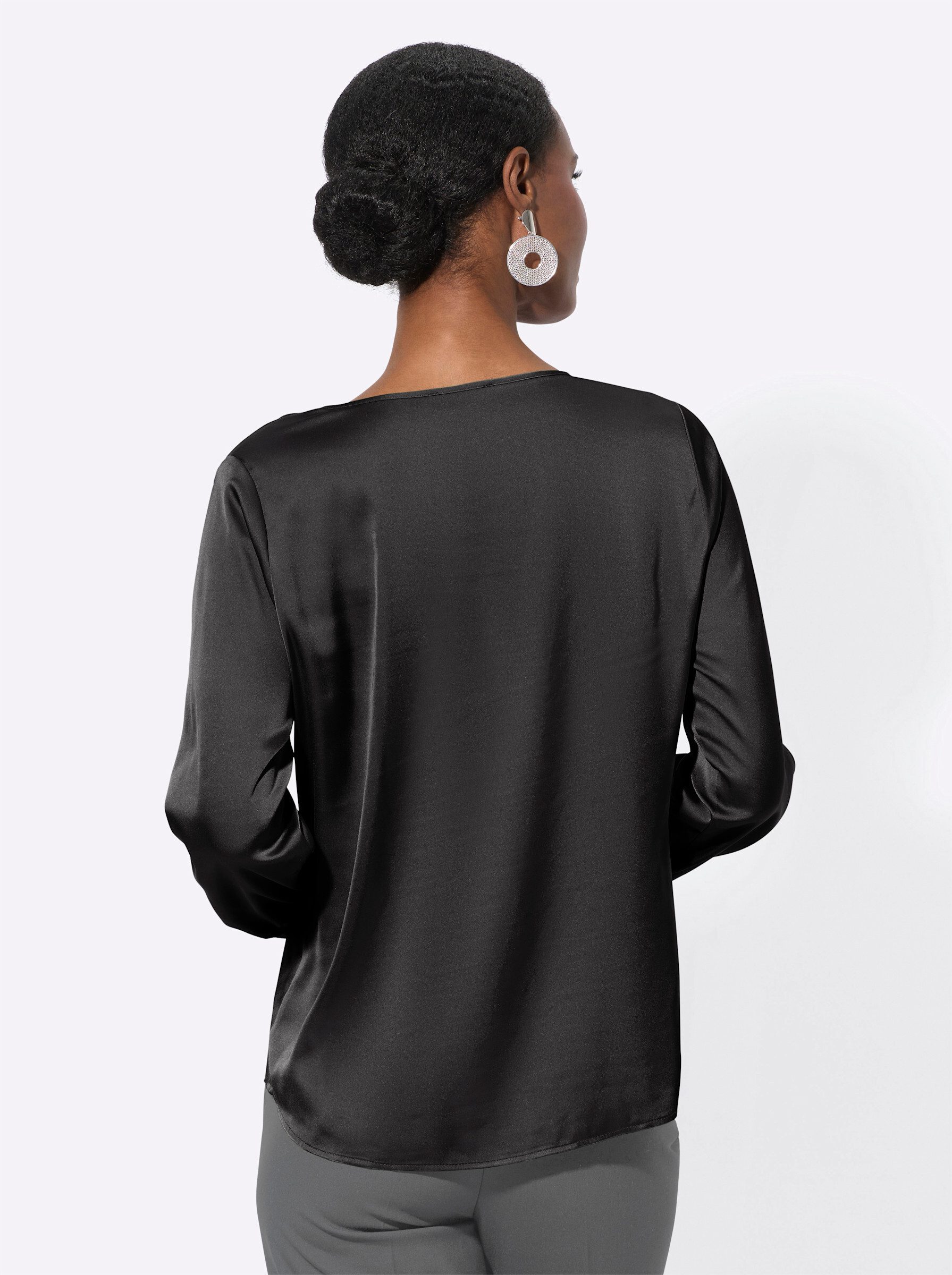 creation L Klassische Bluse Satinbluse . günstig online kaufen