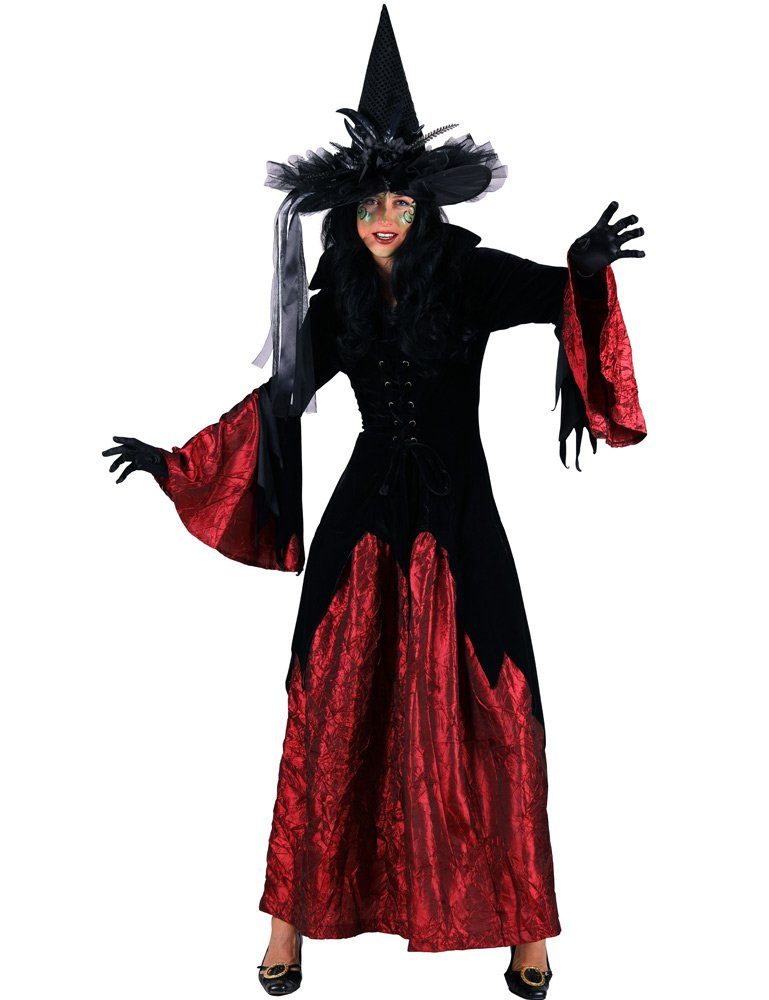 thetru Hexen-Kostüm Hexen Kostüm 'Halowina' für Damen, Langes Kleid -