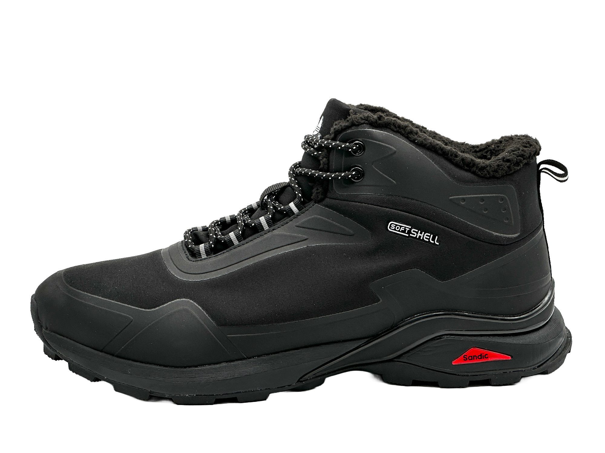 Nowaland gefütterte Trekkingschuhe Outdoorschuhe Wanderstiefel Isolierende Innenfütterung, Softshell-Obermaterial