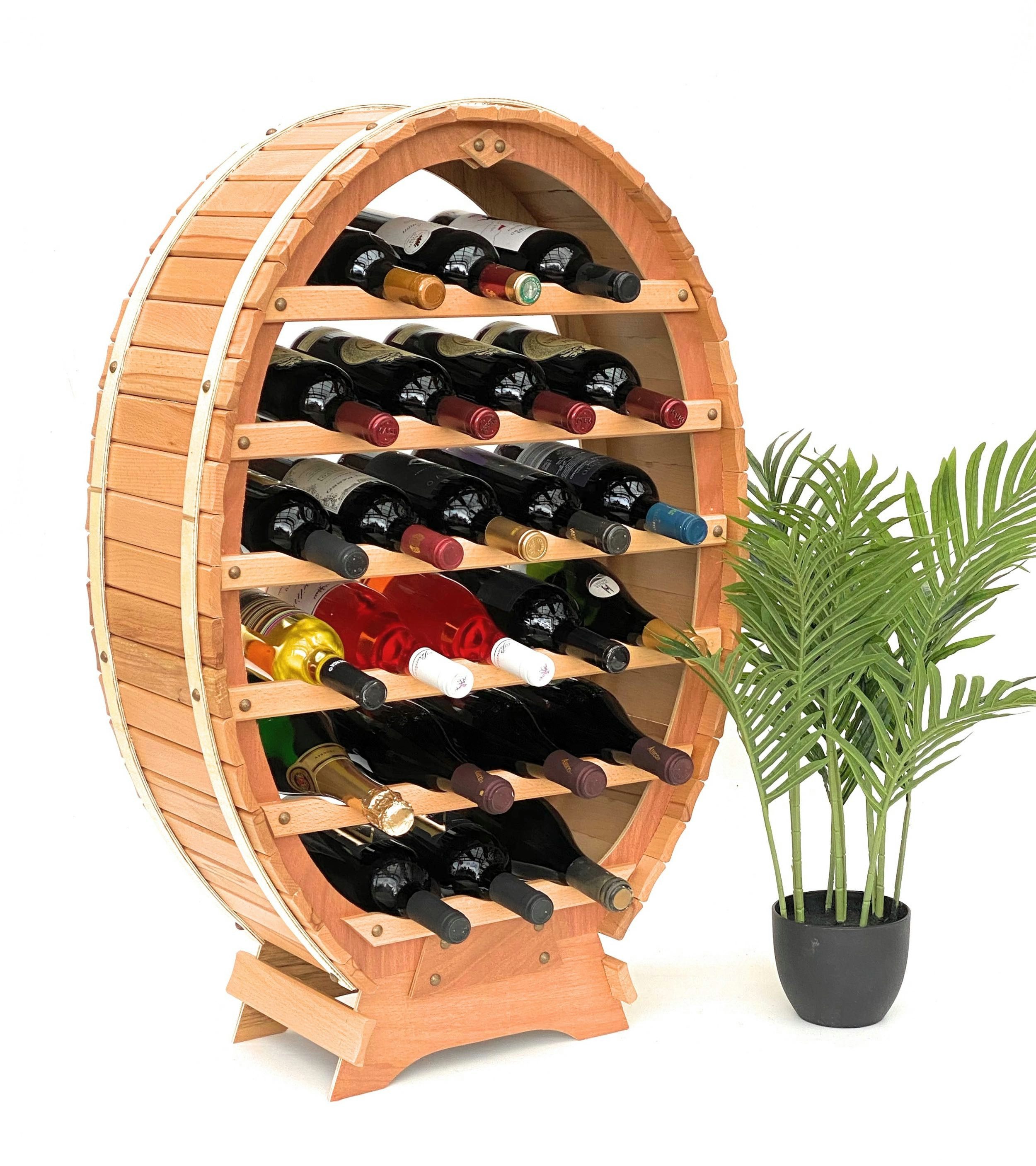 DanDiBo Weinregal Weinfass aus Holz für günstig online kaufen
