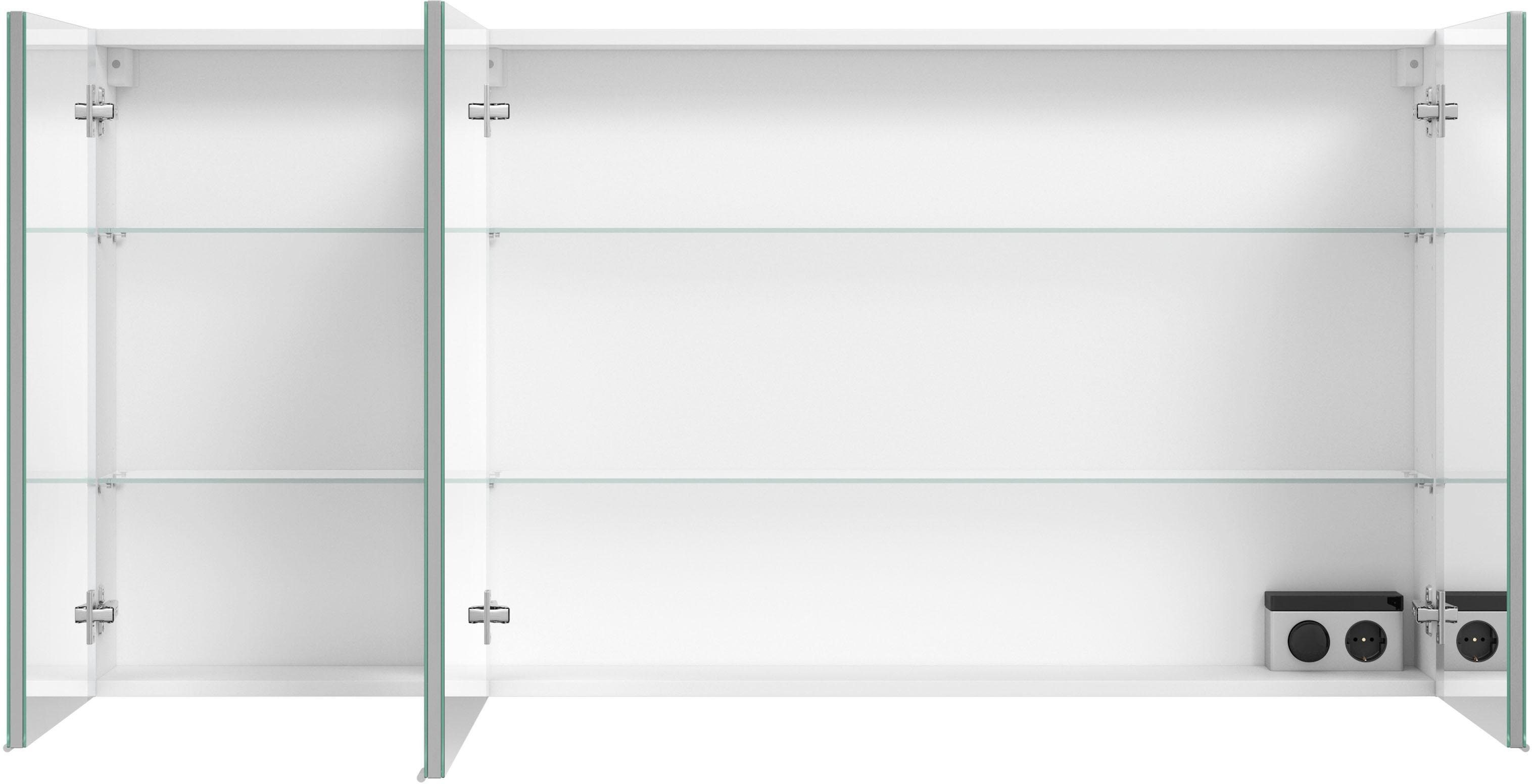 MARLIN Spiegelschrank 3980 vormontiert doppelseitig Türen, mit verspiegelten