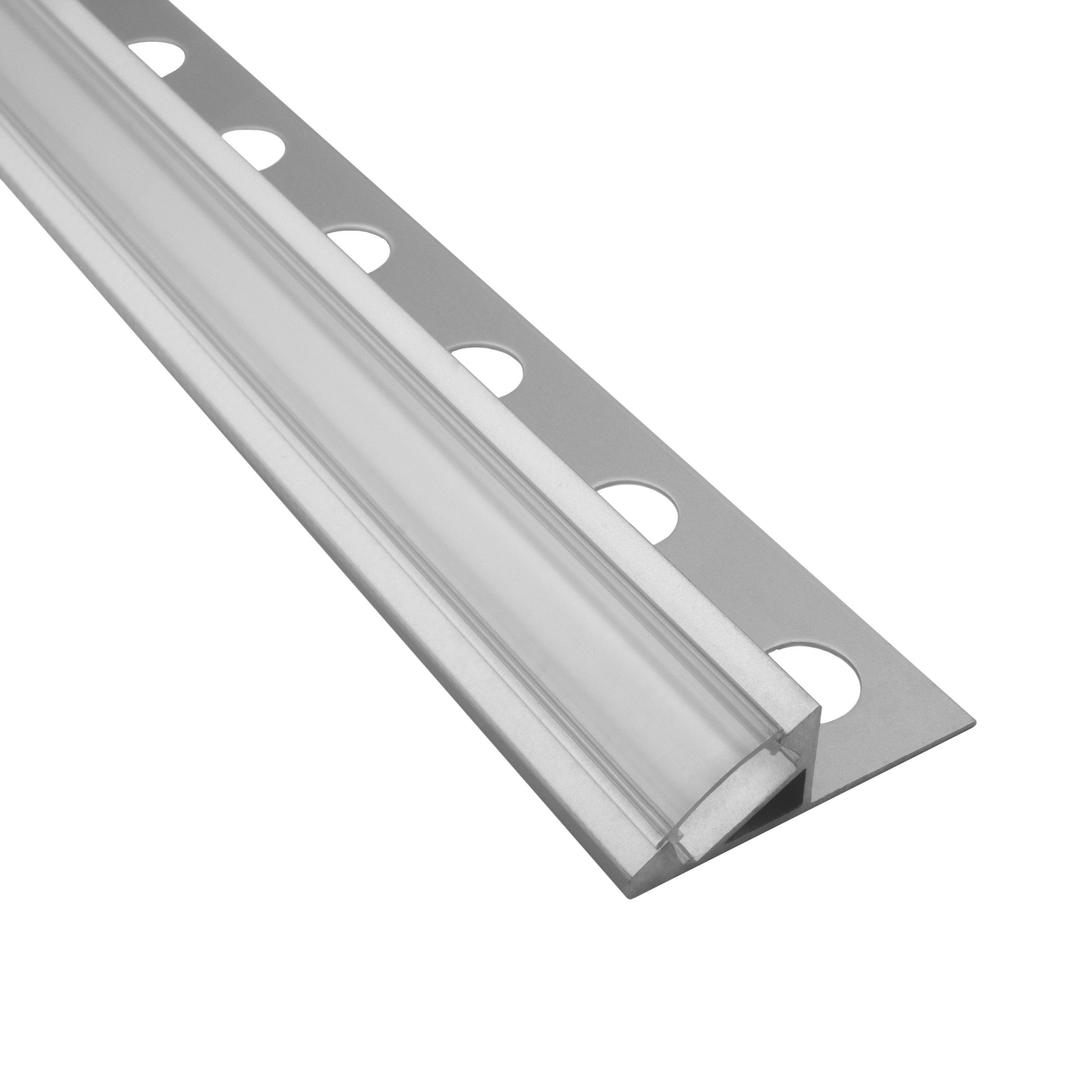tktrading24 LED-Stripe-Profil T77 LED Alu Premium Fliesenprofil 12mm silber 30°