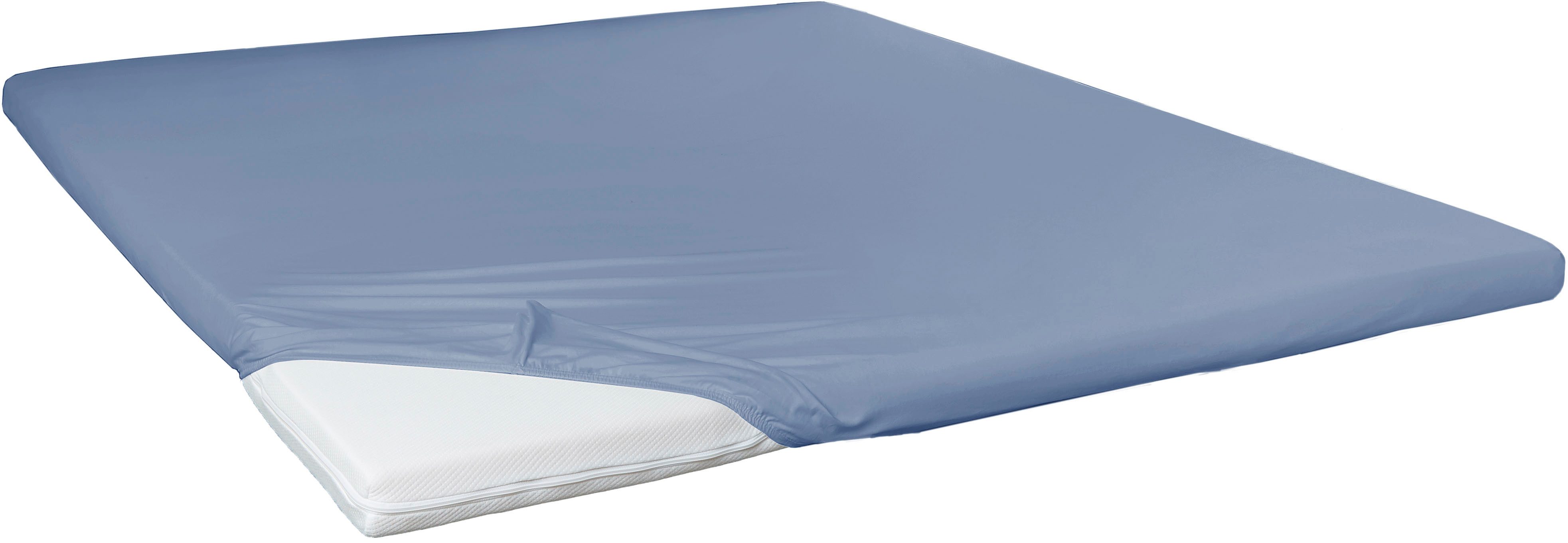 Primera Натяжные простыни Elasthan-Feinjersey Topper, Jersey-Elasthan, Gummizug: rundum, (1 Stück), Aus 95% gekämmter Baumwolle und 5% Elastan