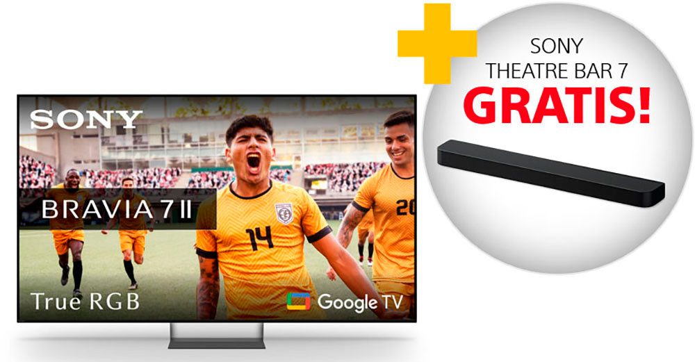 Sony K-75XR75M2 LED-Fernseher (189 cm/75 Zoll, 4K Ultra HD, Android TV, Google TV, Set aus: 75" BRAVIA 7 II + Theatre Bar 7)