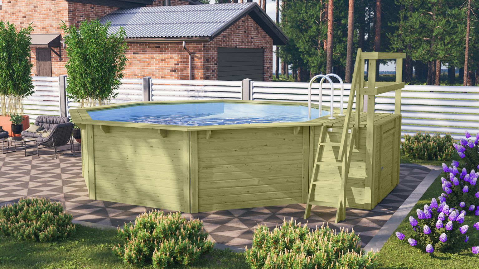 Karibu Pool Karibu Pool Steck- / Schraubsystem Modell X