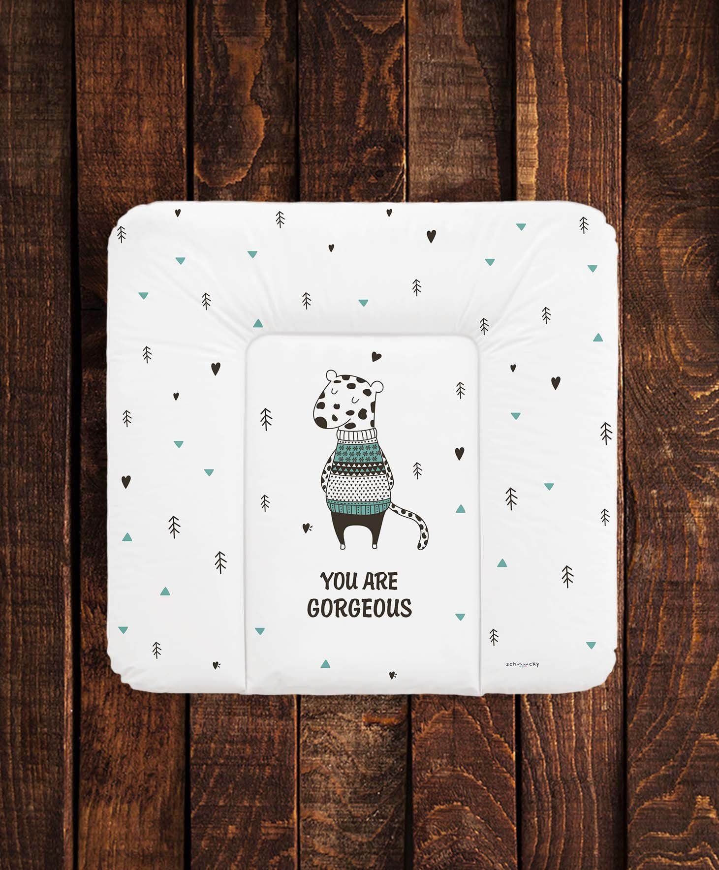 Schnucky Wickelauflage weiche Baby Wickelunterlage 72x75 cm / 72 x 85 cm, Wasserdicht und abwaschbar - Made in EU