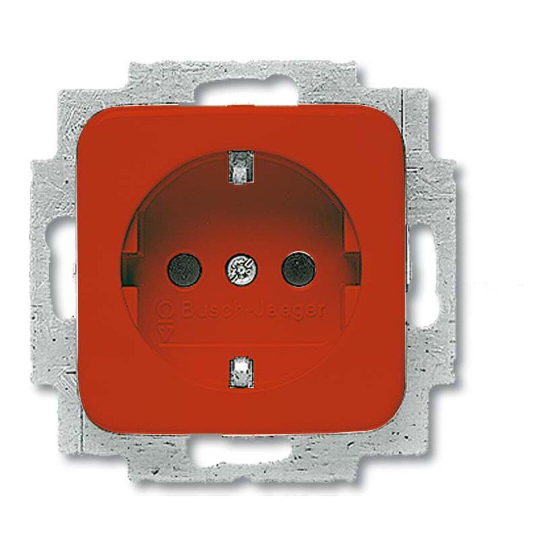 Busch-Jaeger Busch-Jaeger SCHUKO Steckdosen-Einsatz rot 20 EUC-217-101 Steckdosenleiste