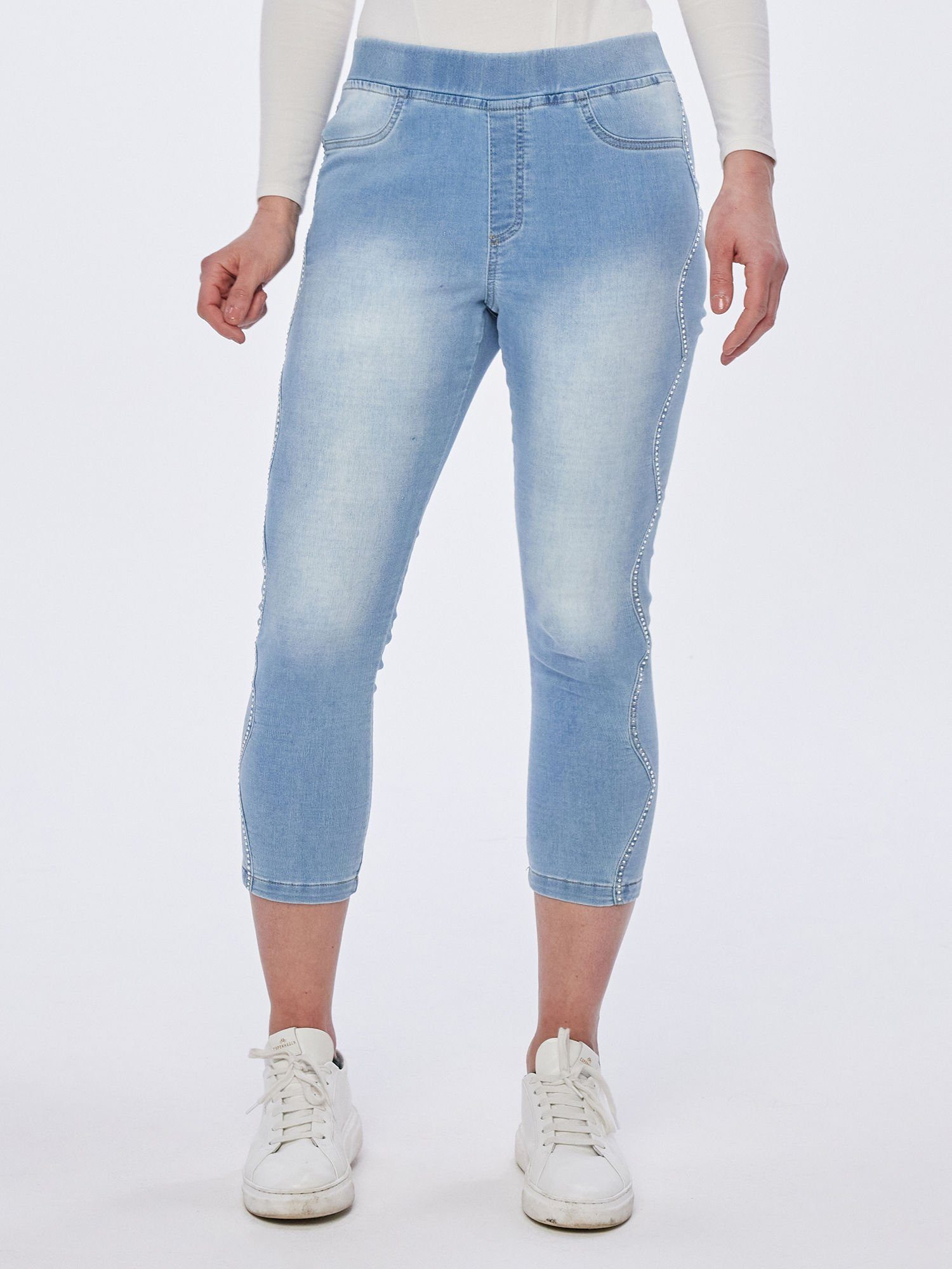 Body Needs 7/8-Hose Jeggings figurbetont mit Bogenseitennaht