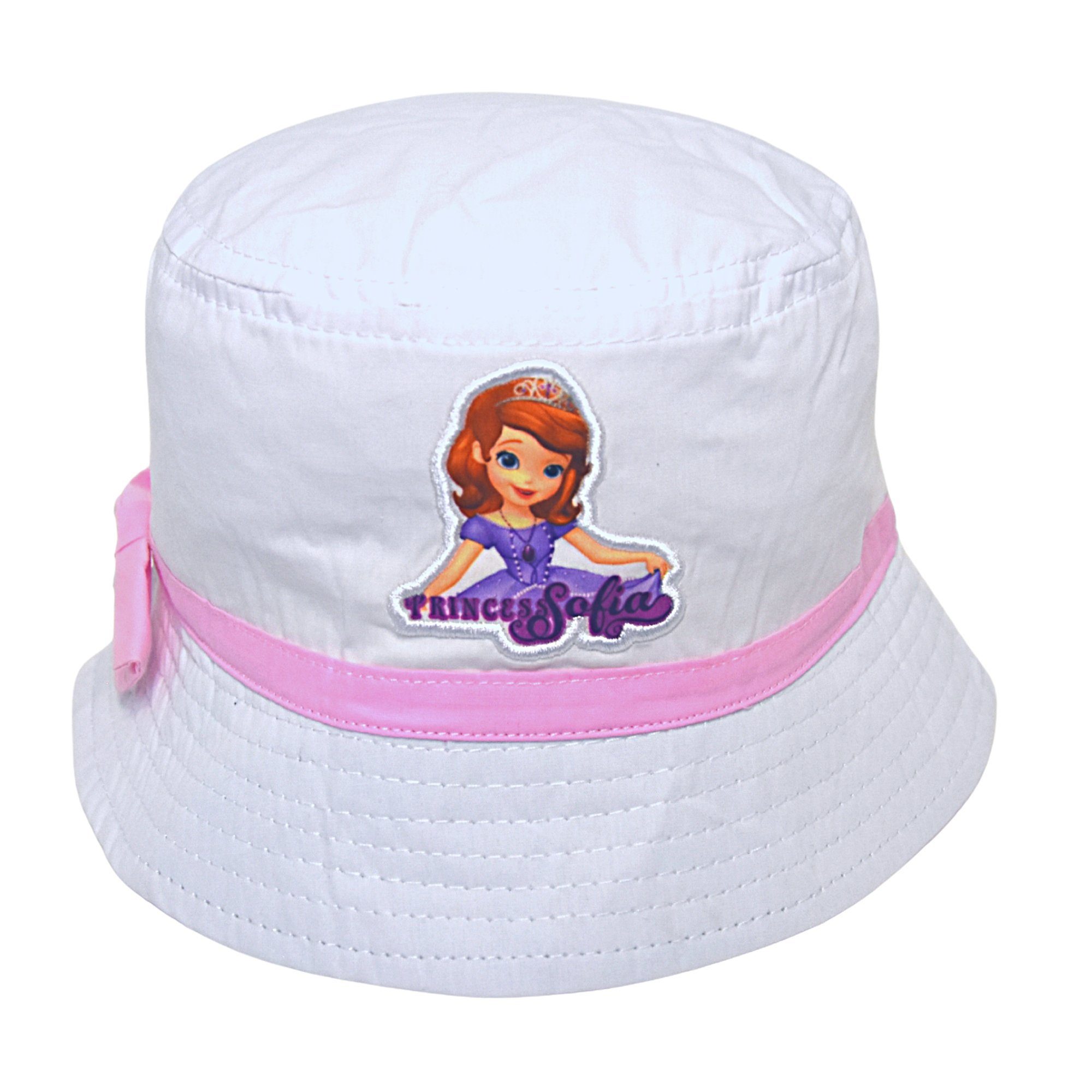 Disney Fischerhut Prinzessin Sofia Kinder Bucket Hut Größe 52-54 cm Weiß