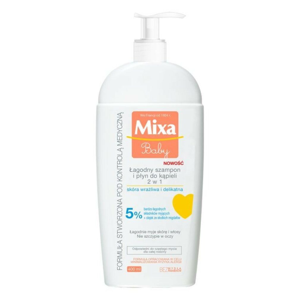 Mixa Haarshampoo Baby mildes Shampoo und Badelotion 2in1