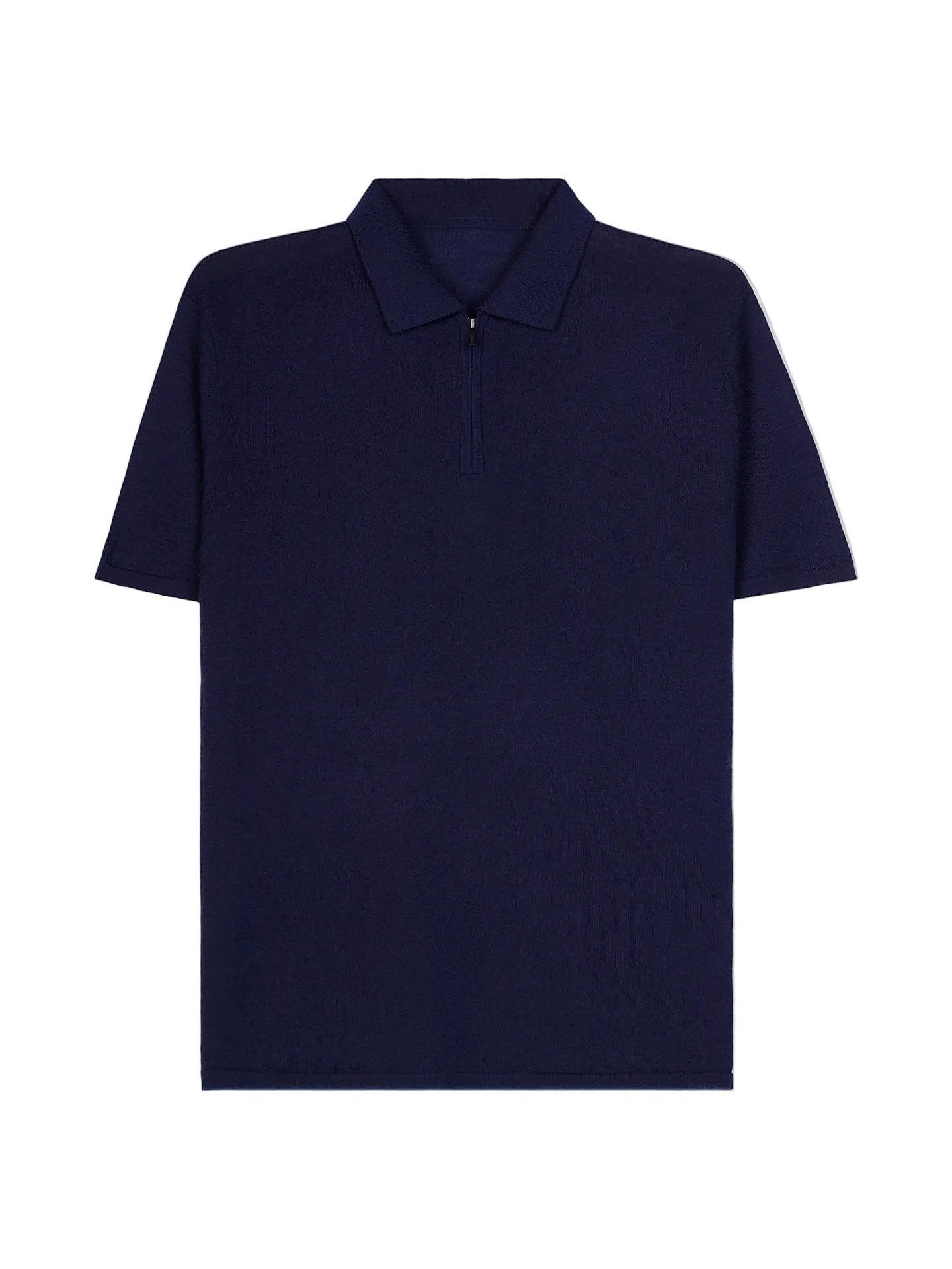 GOBI Cashmere T-Shirt Polo aus Kaschmir-Seide mit Halbzip