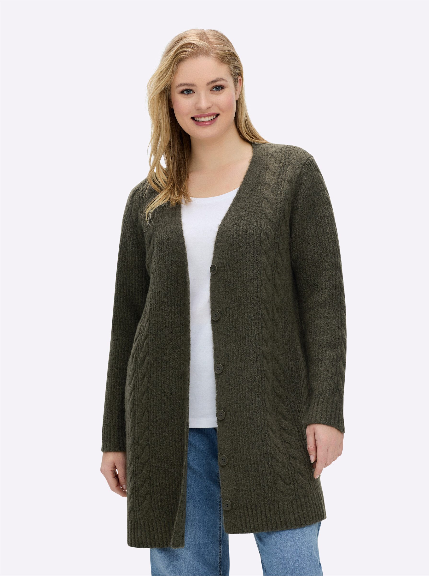 Sheego Strickjacke Cardigan . günstig online kaufen