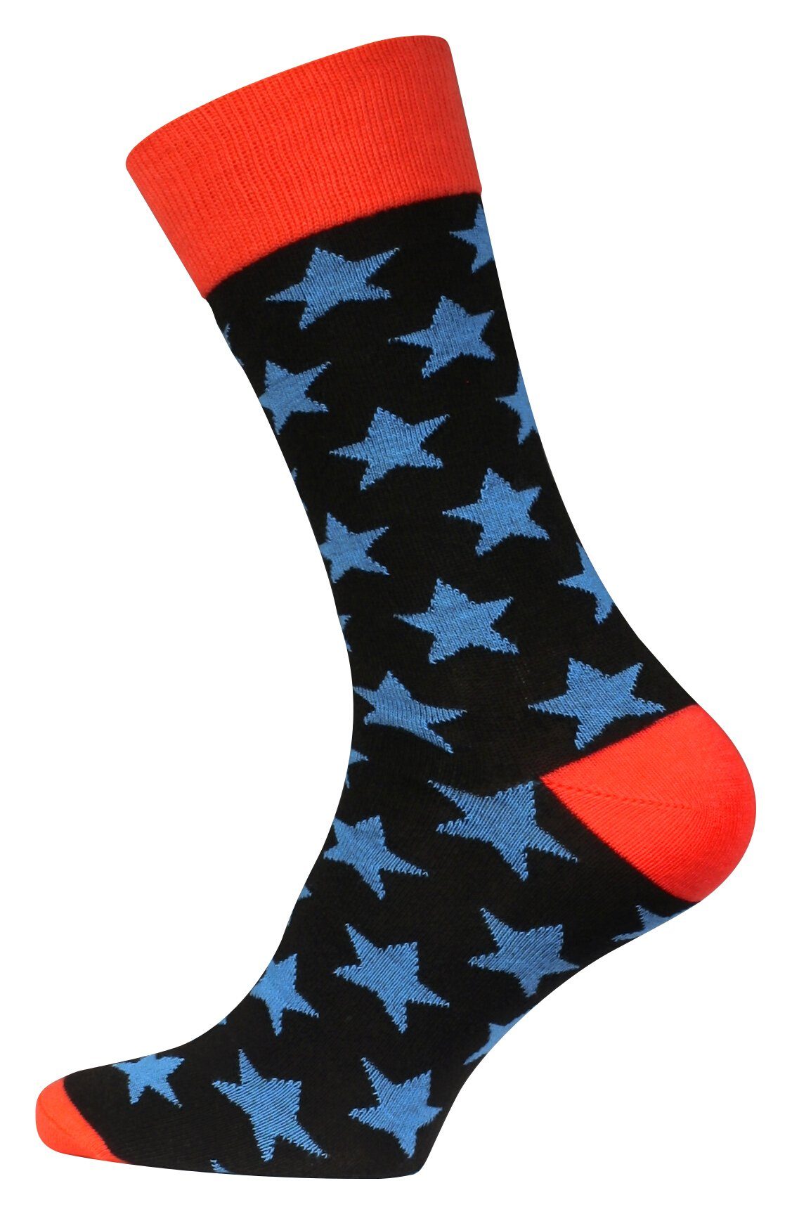 Vincent Creation® Socken "Stars and Stripes" angenehmer in Baumwollqualität (4-Paar)