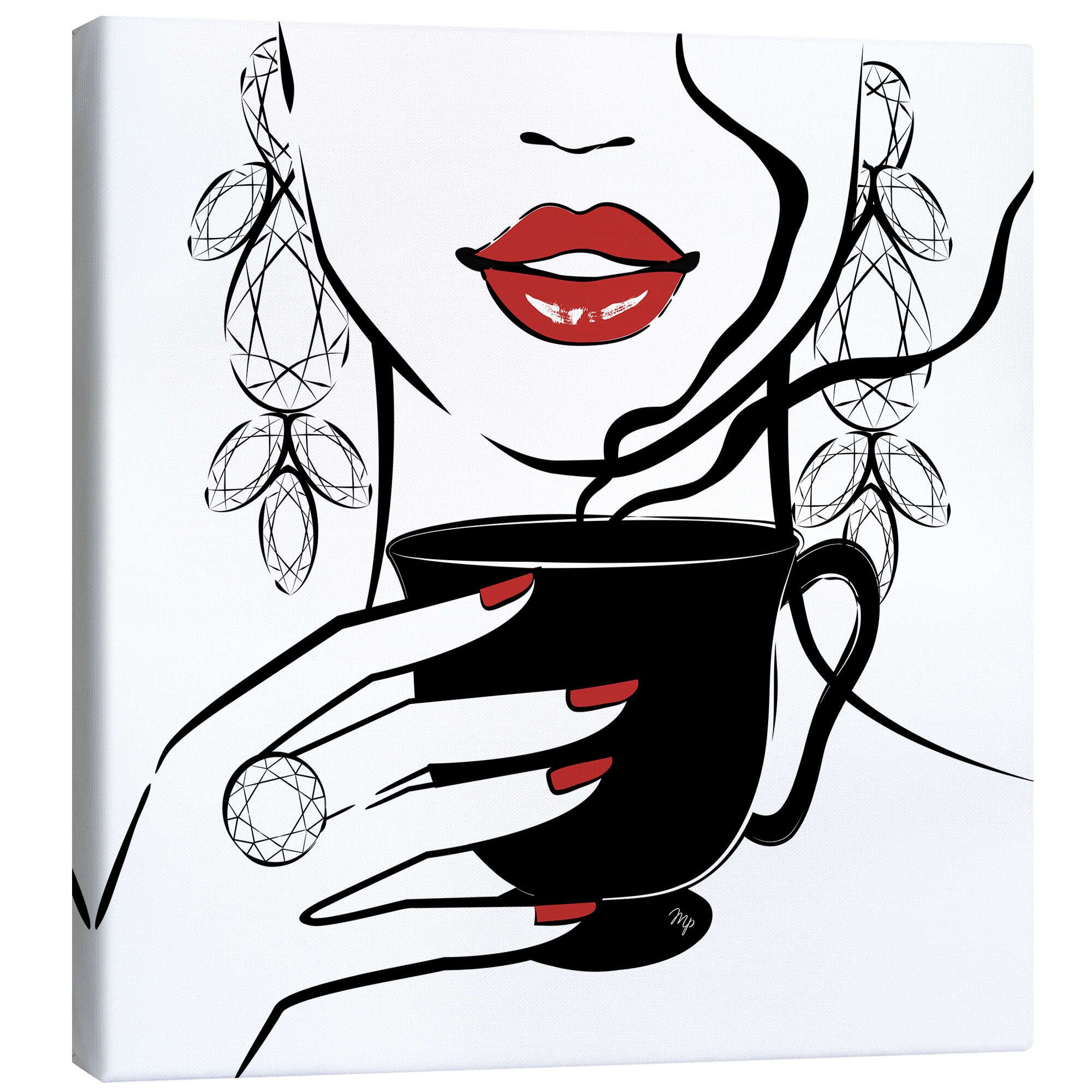 Posterlounge Poster Martina illustration, Kaffee-Zeit, Küche günstig online kaufen