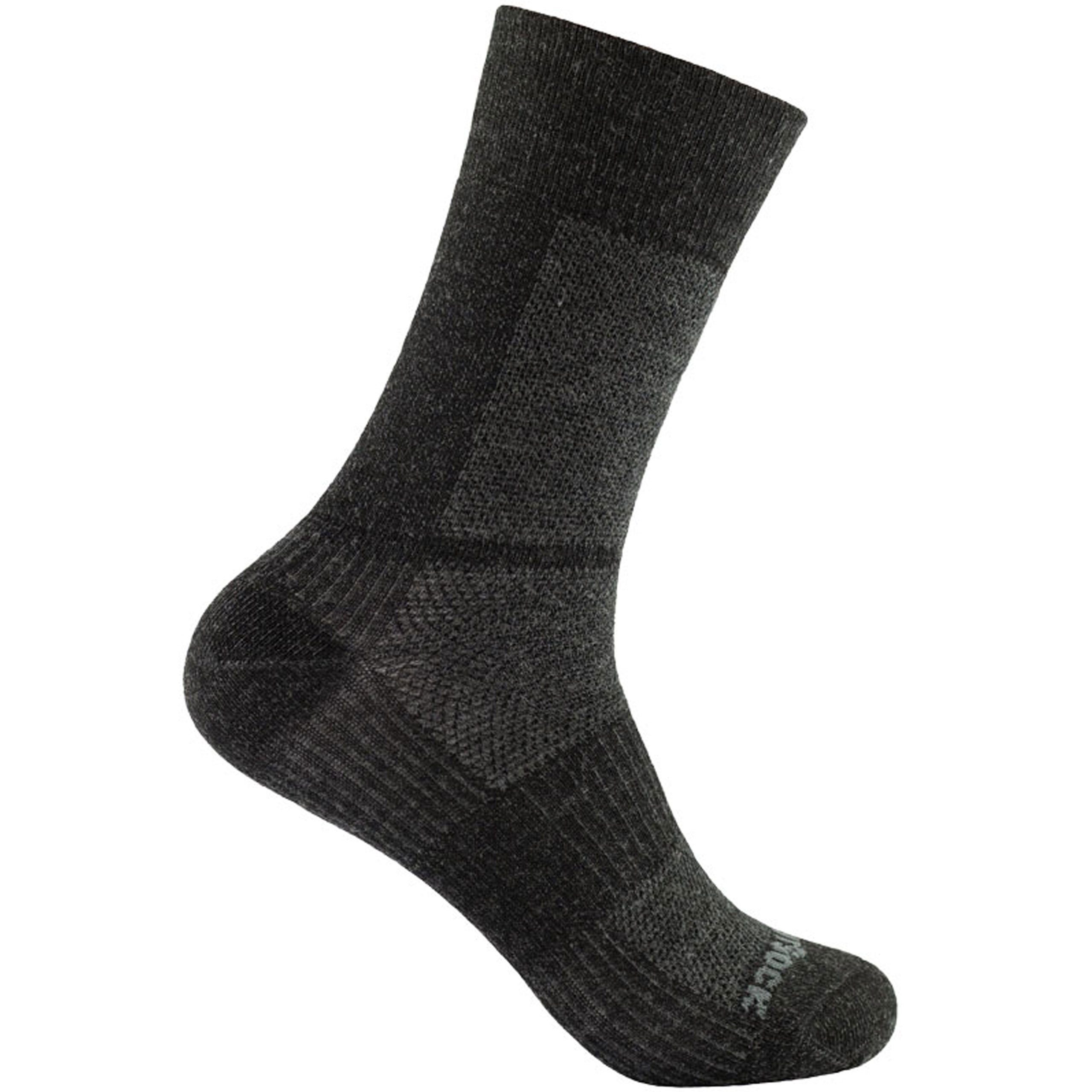 WRIGHT SOCKS Wrightsock Merino Coolmesh II - doppellagige Socken Unisex Laufschuh greyblack