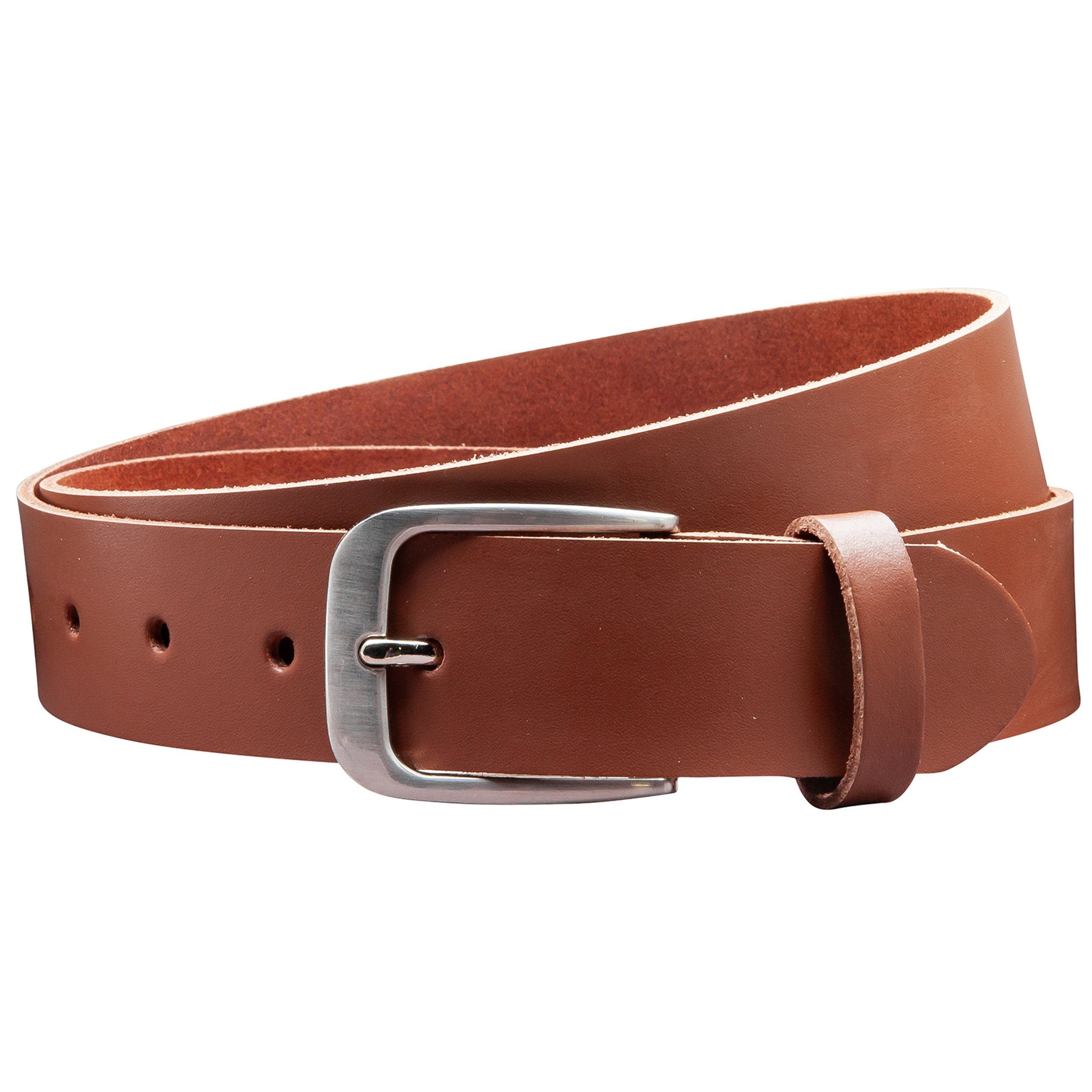COLOGNEBELT Ledergürtel OM428-SL-Hellbraun MADE IN GERMANY, günstig online kaufen