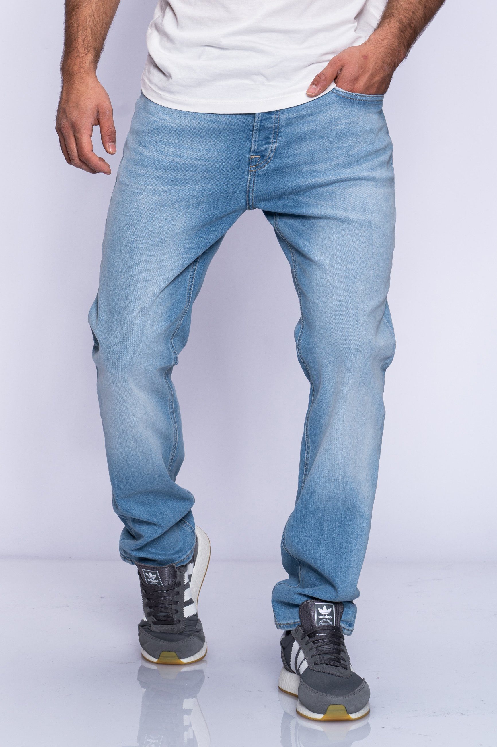 Jack & Jones Regular-fit-Jeans CLARK JJARIS Herren Clark Jeans Regular Fit günstig online kaufen