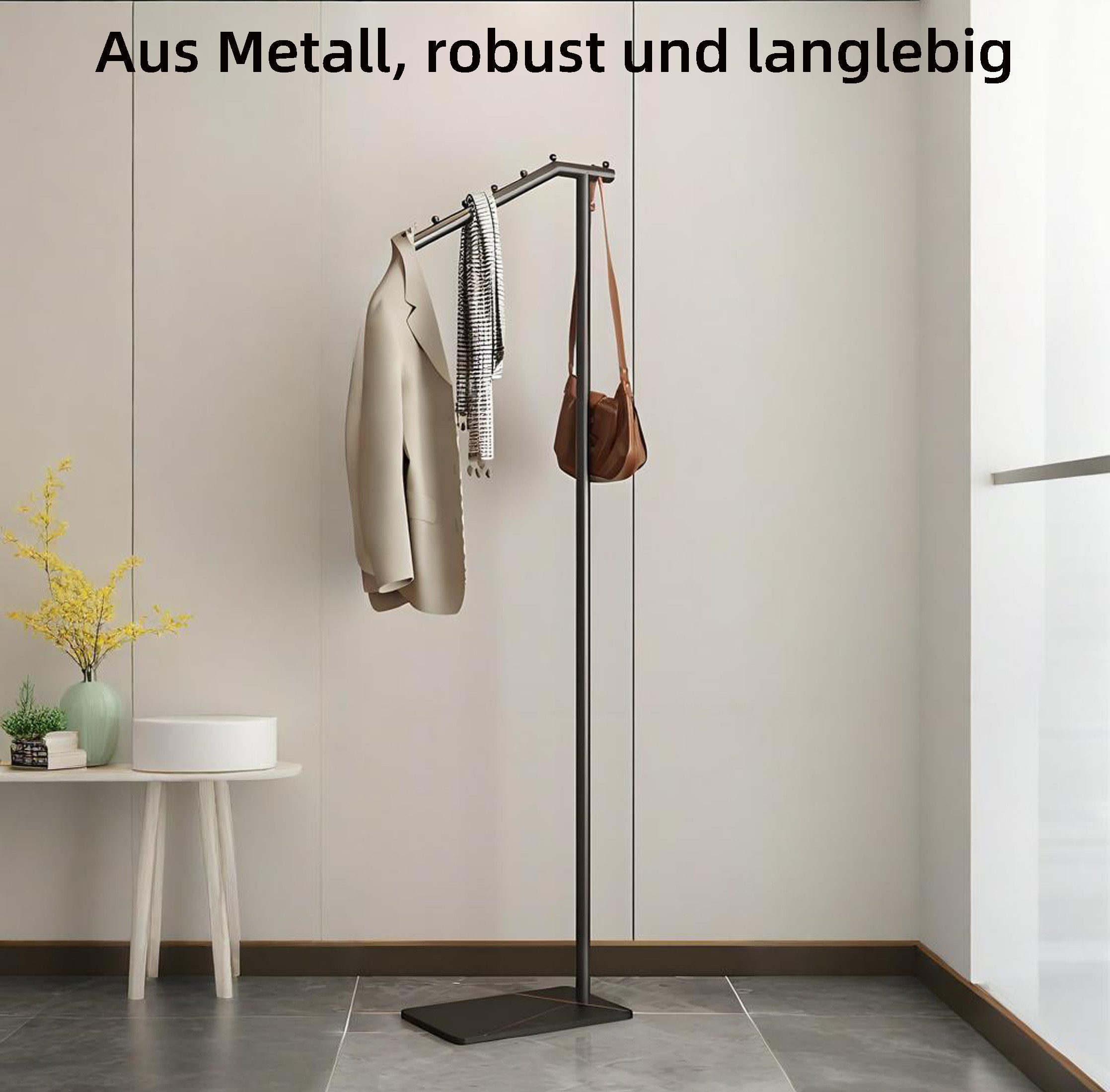 YINDN Garderobenständer Kleiderständer aus Metall, Kleiderablage, günstig online kaufen
