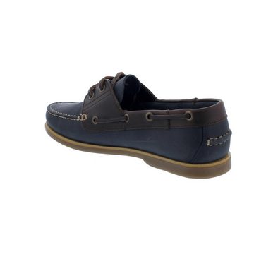 LUMBERJACK Navigator Bootssschuh, Nubuk- / Glattleder, Navy Blue / Brown SM07804 Bootsschuh