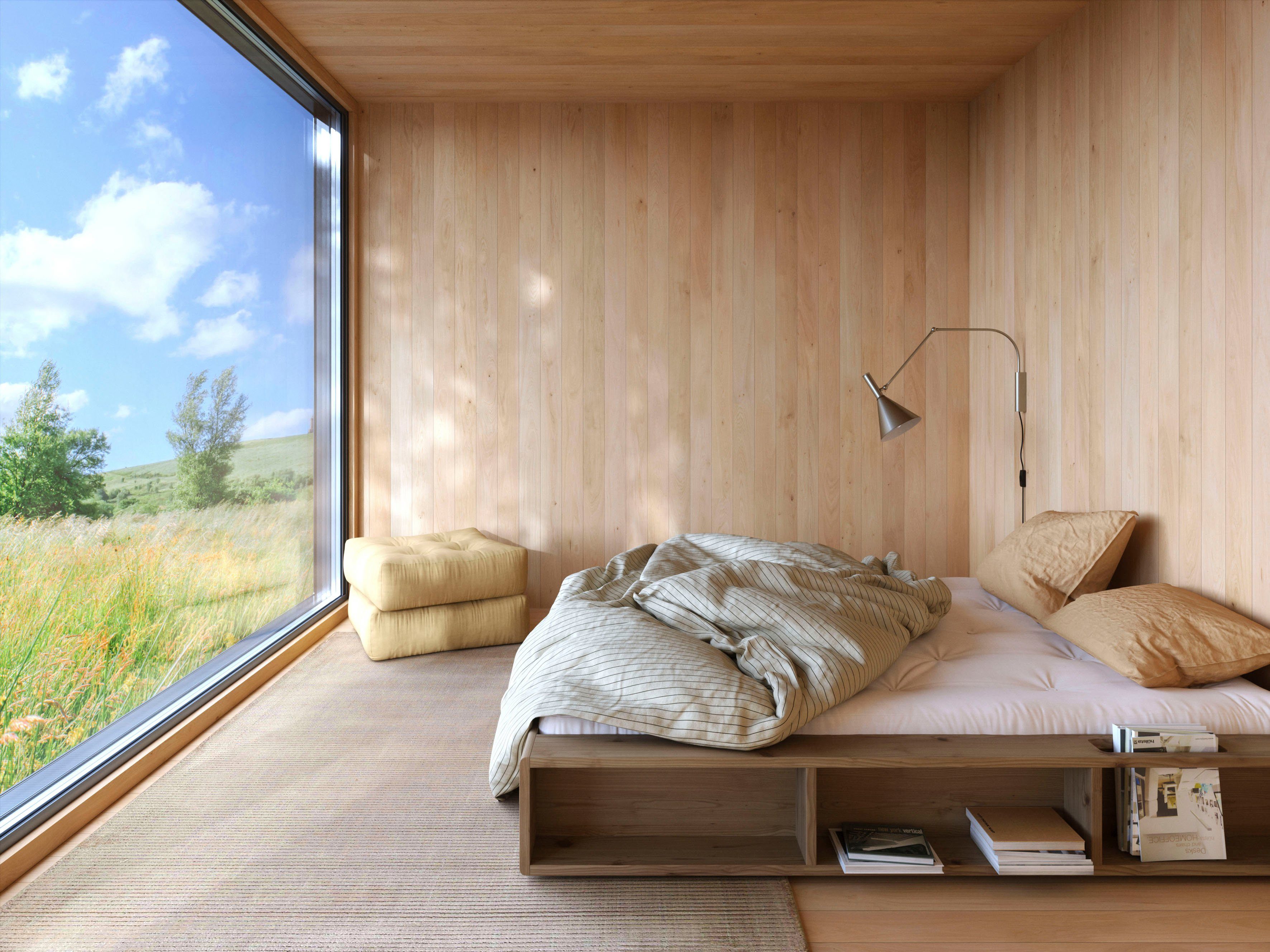 Karup Design Futonbett Ziggy, in mehreren Breiten, zertifiziertes Massivholz, praktische Ablagefläche neben der Matratze, viel Stauraum