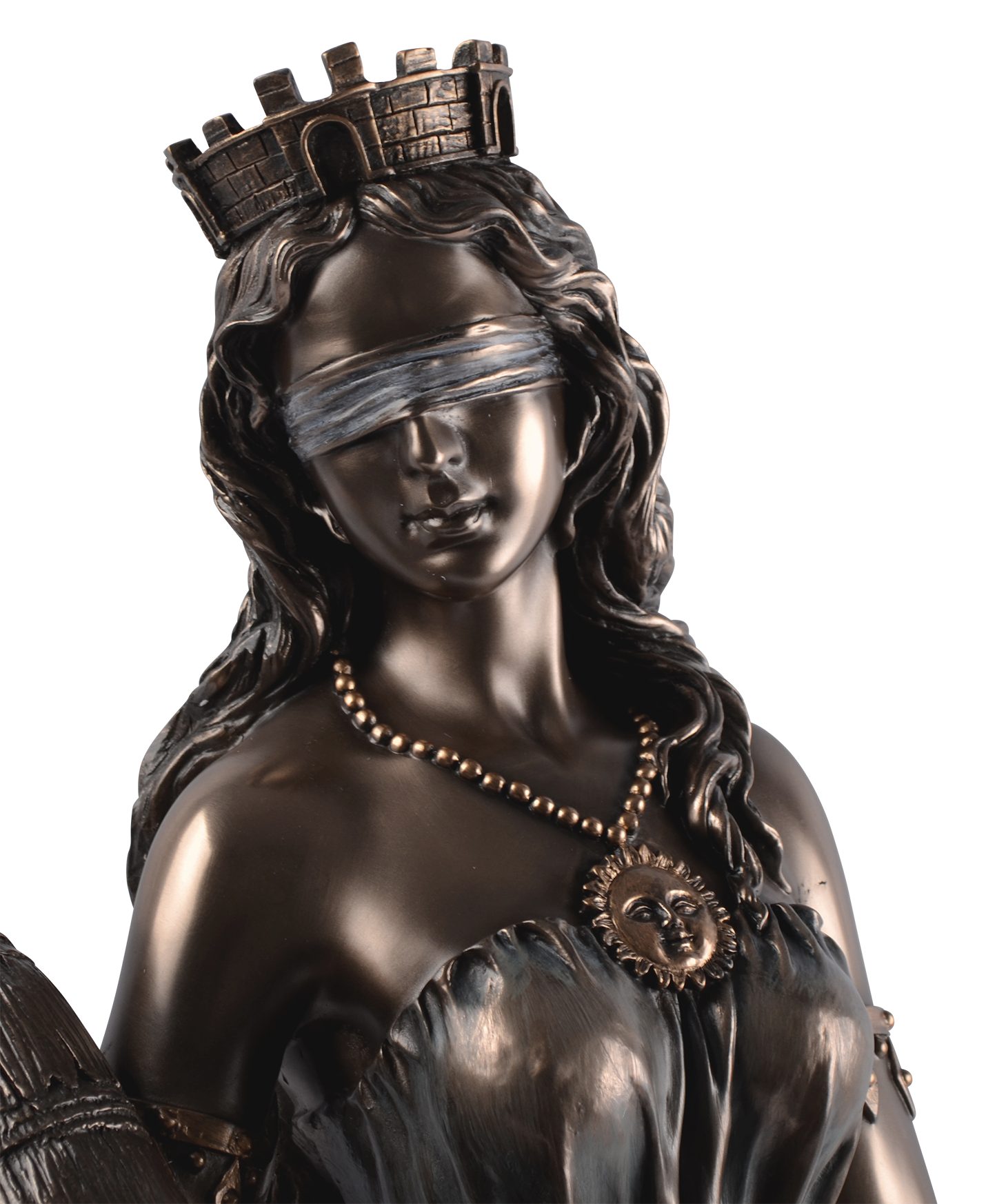 Vogler direct bronziert Füllhorn von des Fortuna mit Veronese, Dekofigur Römische by Hand Glücks Gmbh Göttin