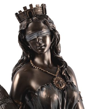 Vogler direct Gmbh Dekofigur Fortuna Römische Göttin des Glücks mit Füllhorn by Veronese, von Hand bronziert