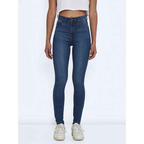 Noisy may Skinny-fit-Jeans NMCALLIE HW SKINNY BLUE JEANS NOOS