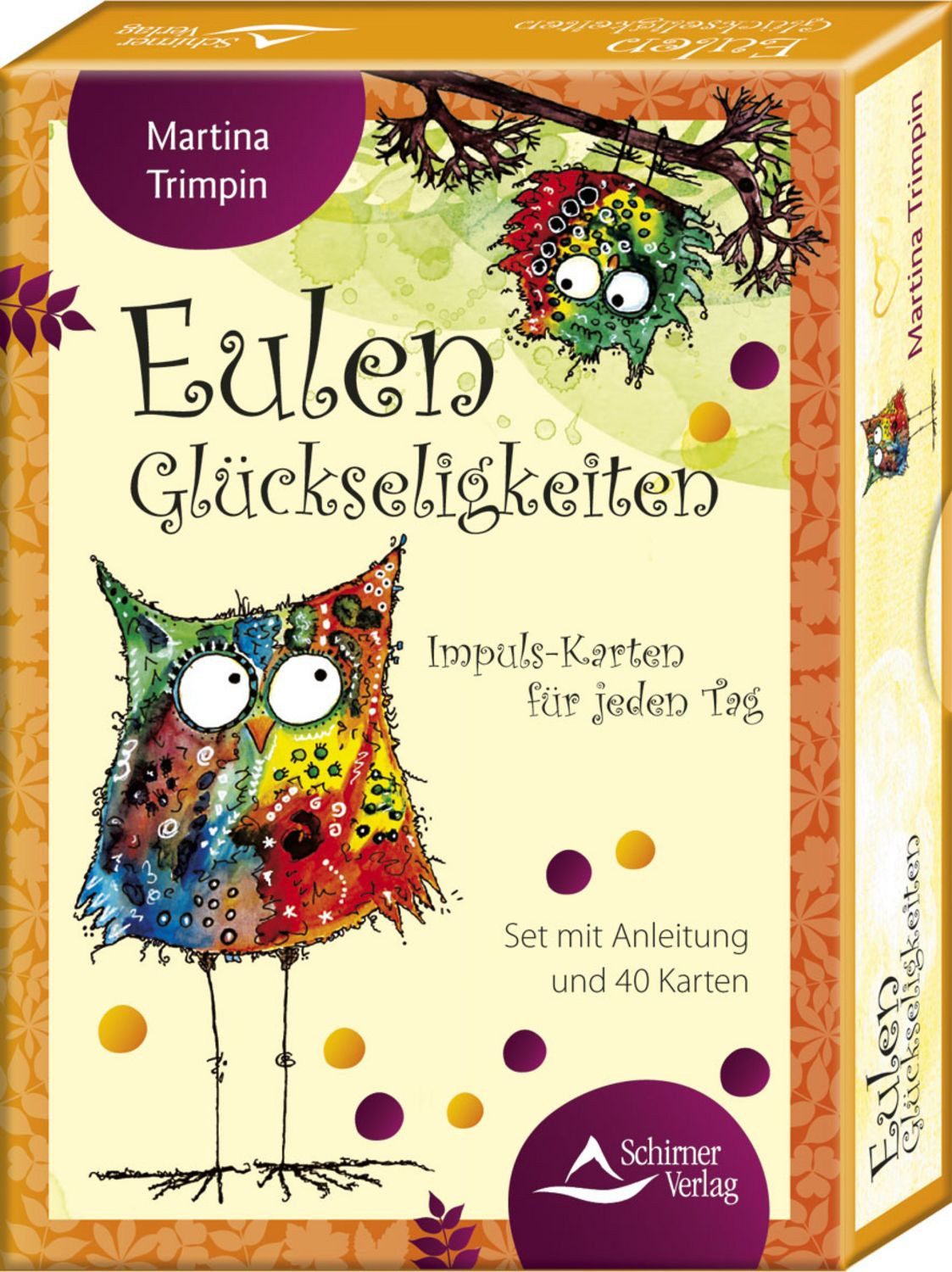 Eulen-Glückseligkeiten – Impuls-Karten für jeden Tag / Martina Trimpin