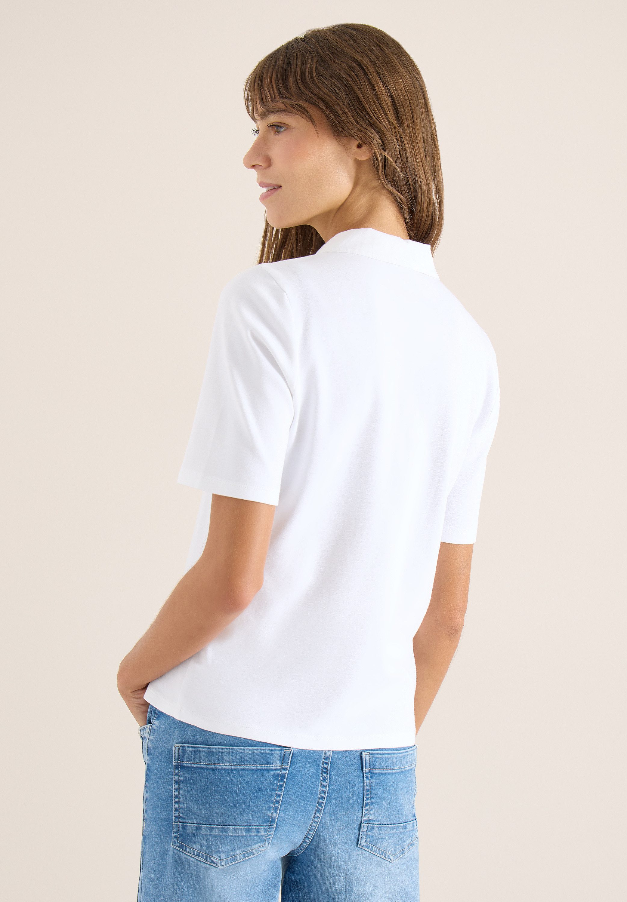 CECIL Poloshirt aus reiner Baumwolle