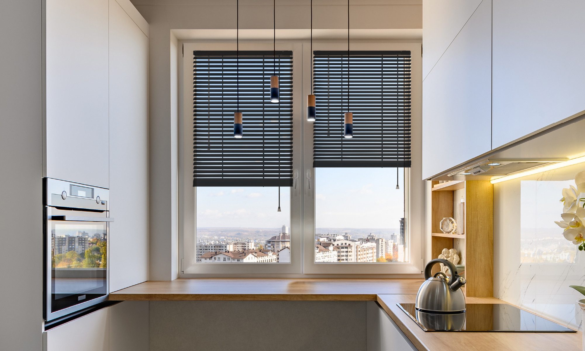 Sonello Jalousie Klemmfix ohne u. mit Bohren 30cm x 100cm Schwarz Aluminium Jalousette, Klemmfix, Inkl. Halterung für Decken- u. Wandmontage Alu Jalousie Fenster u. Tür, Blickdicht freihängend