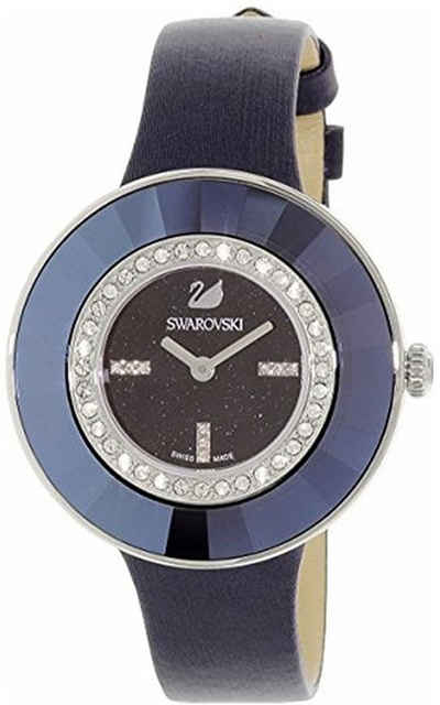 Swarovski Quarzuhr, 5080508 Damen Analog Quarz Uhr mit Leder Armband