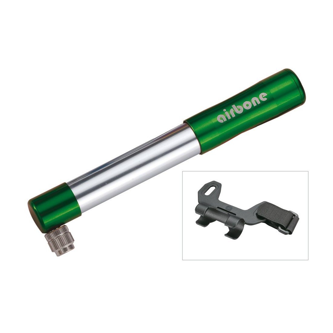 Luftpumpe Minipumpe Airbone ZT-505 AV, 185 mm, mit Halter