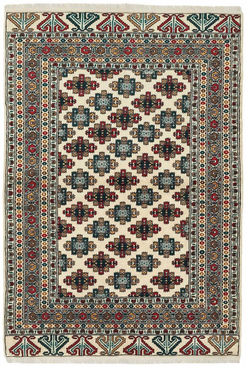 Orientteppich Turkaman 135x200 Handgeknüpfter Orientteppich / Perserteppich, Nain Trading, rechteckig, Höhe: 6 mm