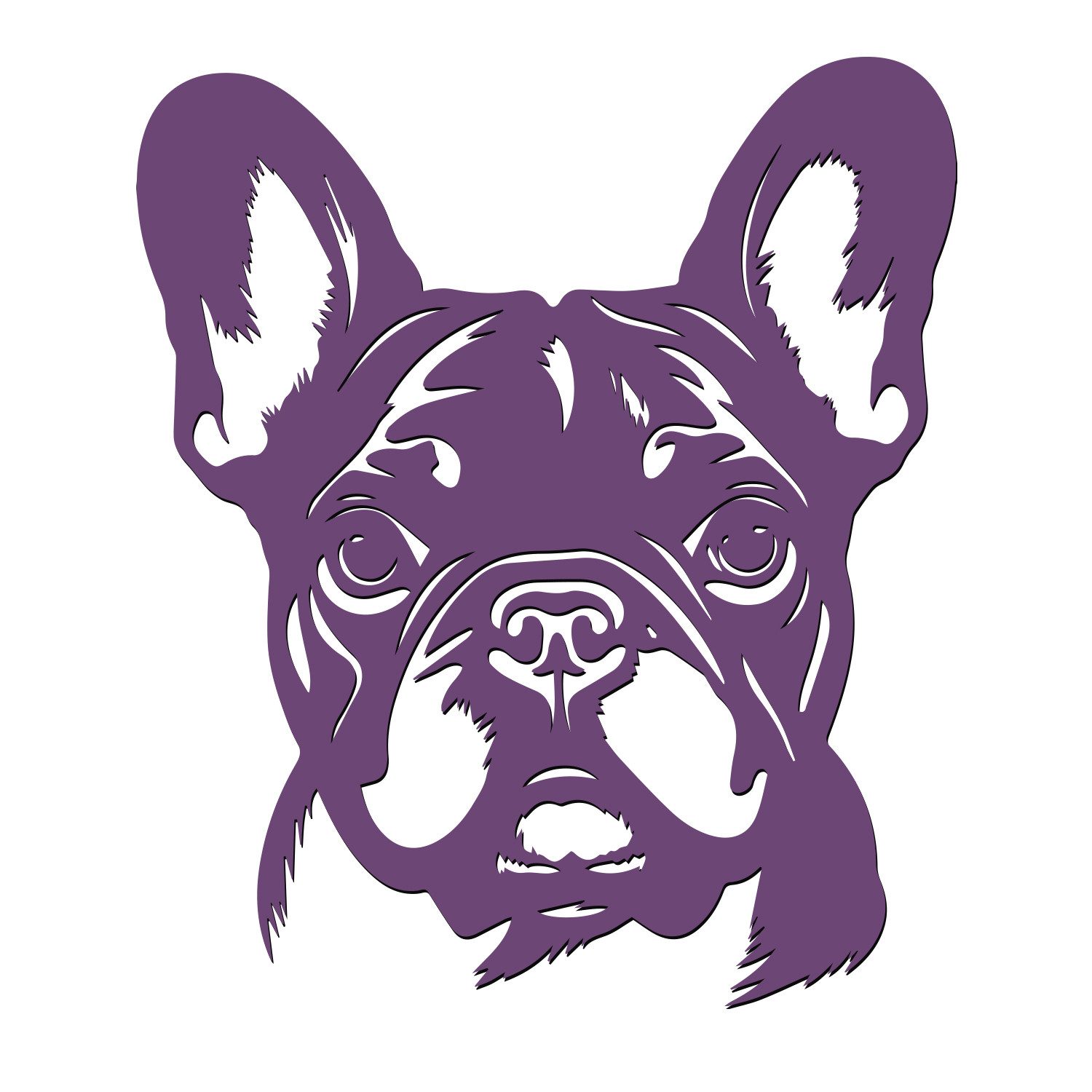 Namofactur Wandtattoo Französische Bulldogge Wandtattoo