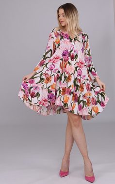 YC Fashion & Style Tunikakleid "Floraler Ibiza-Chic" – Tunika mit exotischem Blütenprint Alloverdruck, Boho, Hippie