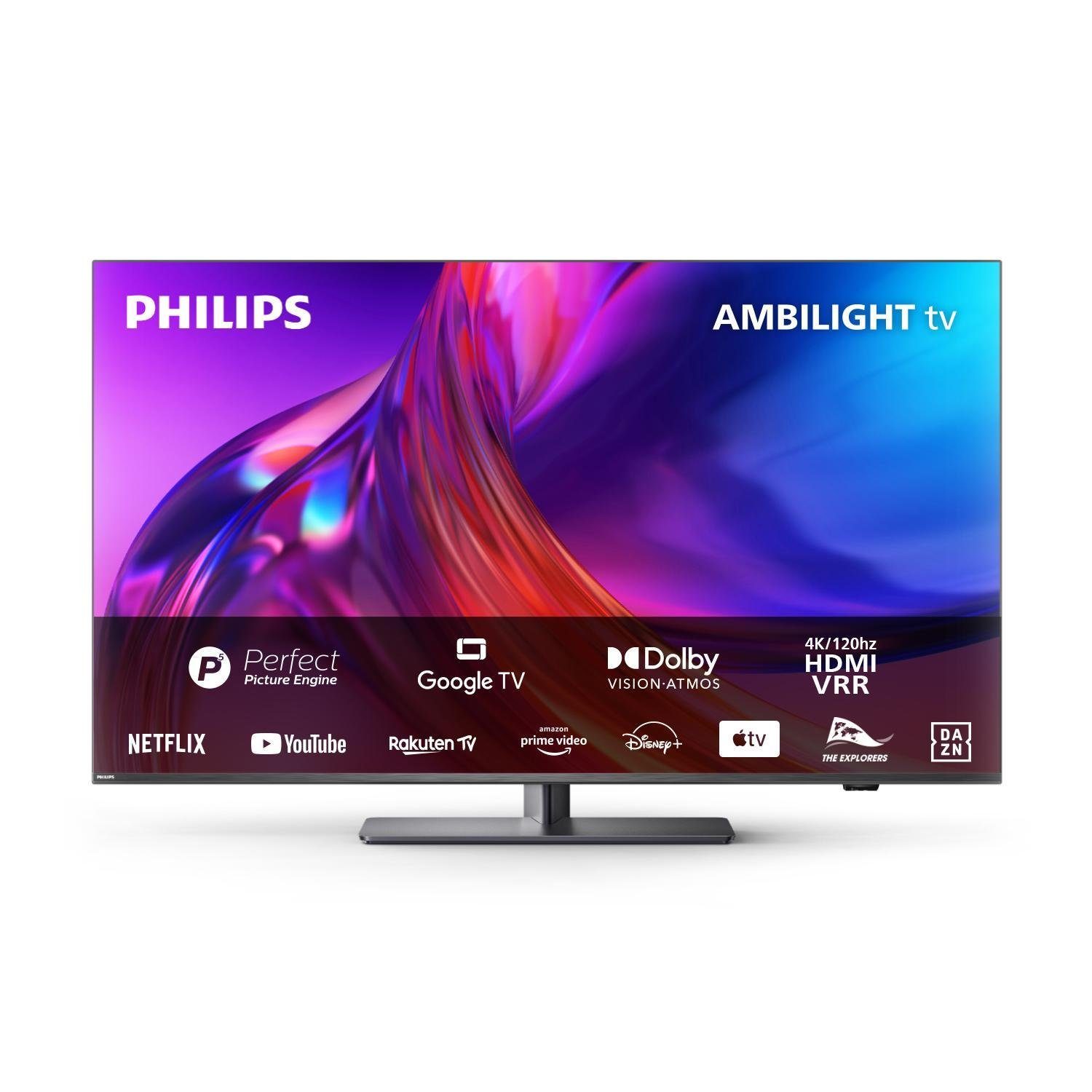 Philips 50PUS8888/12 LED-Fernseher (126,00 cm/50 Zoll, 4K Ultra HD,  Smart-TV, The One – mit Ambilight, Dolby Vision und Dolby Atmos,  KI-Sprachsteuerung)