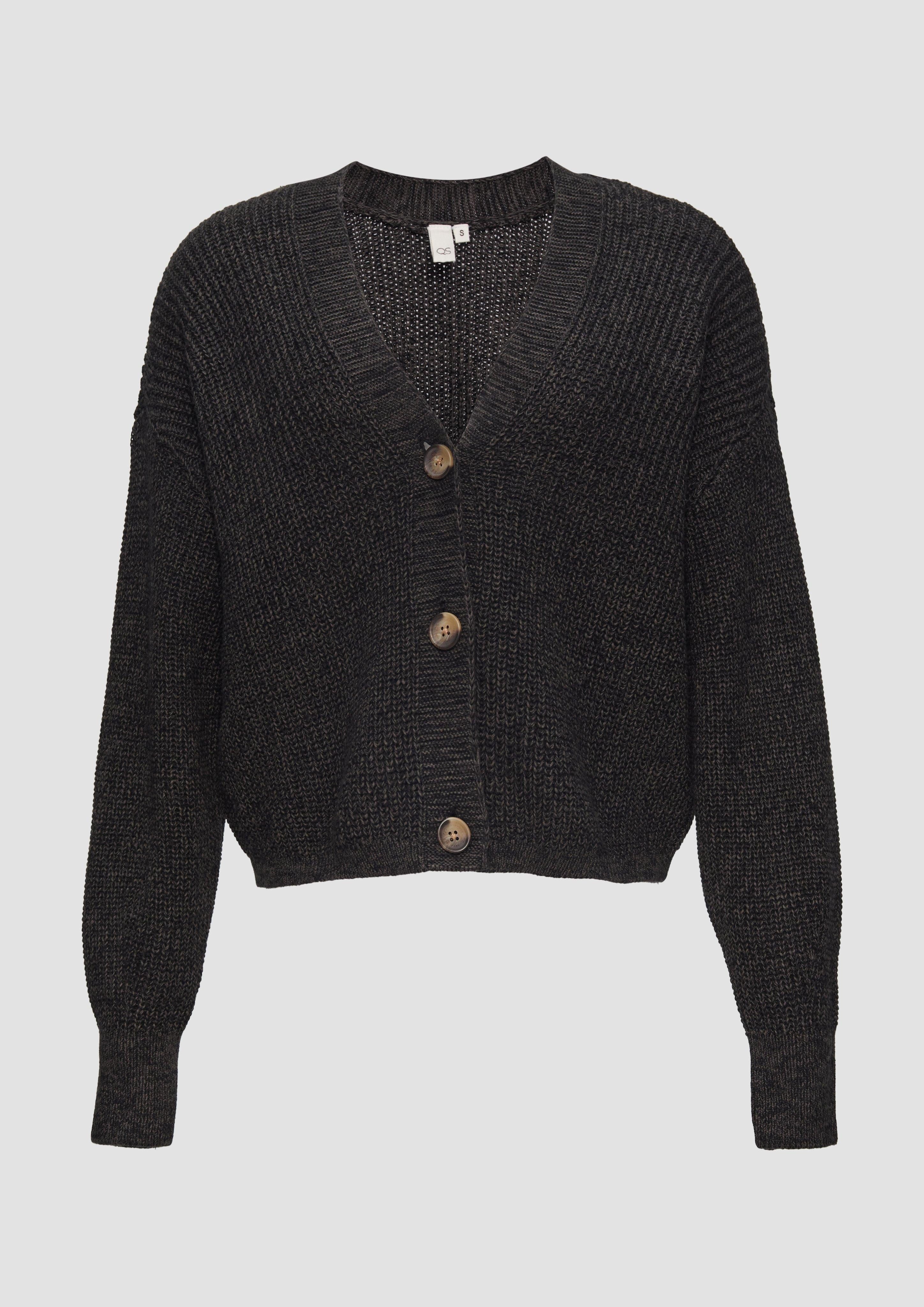 Funktionsjacke Strickjacke aus Baumwollmix