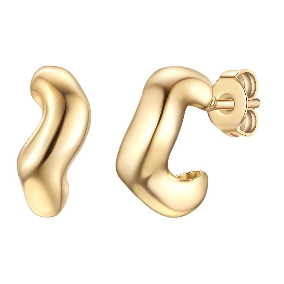 Paar Creolen gelbgold