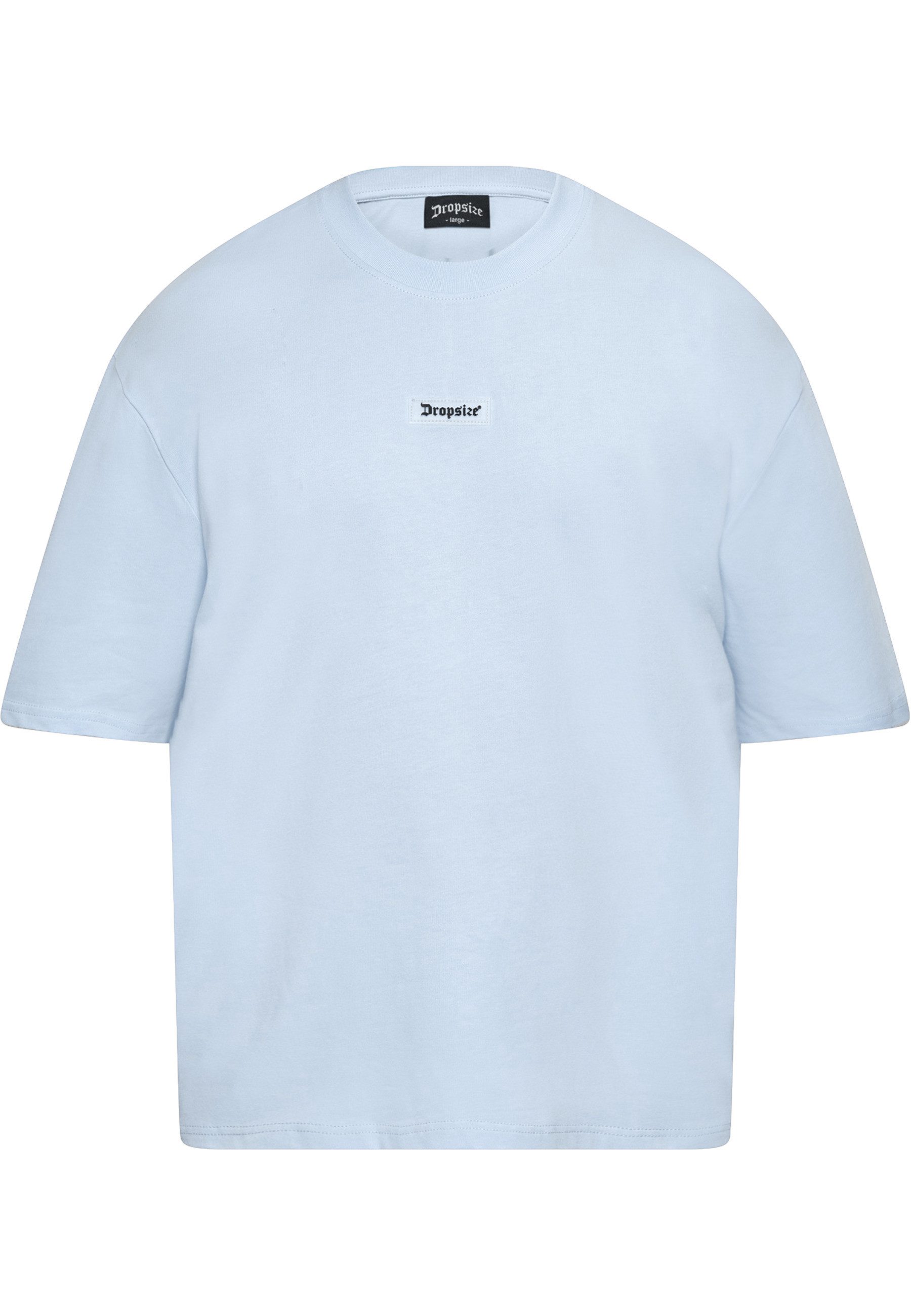 T-Shirt Dropsize Herren Heavy Oversize Front Rubber Patch T-Shirt