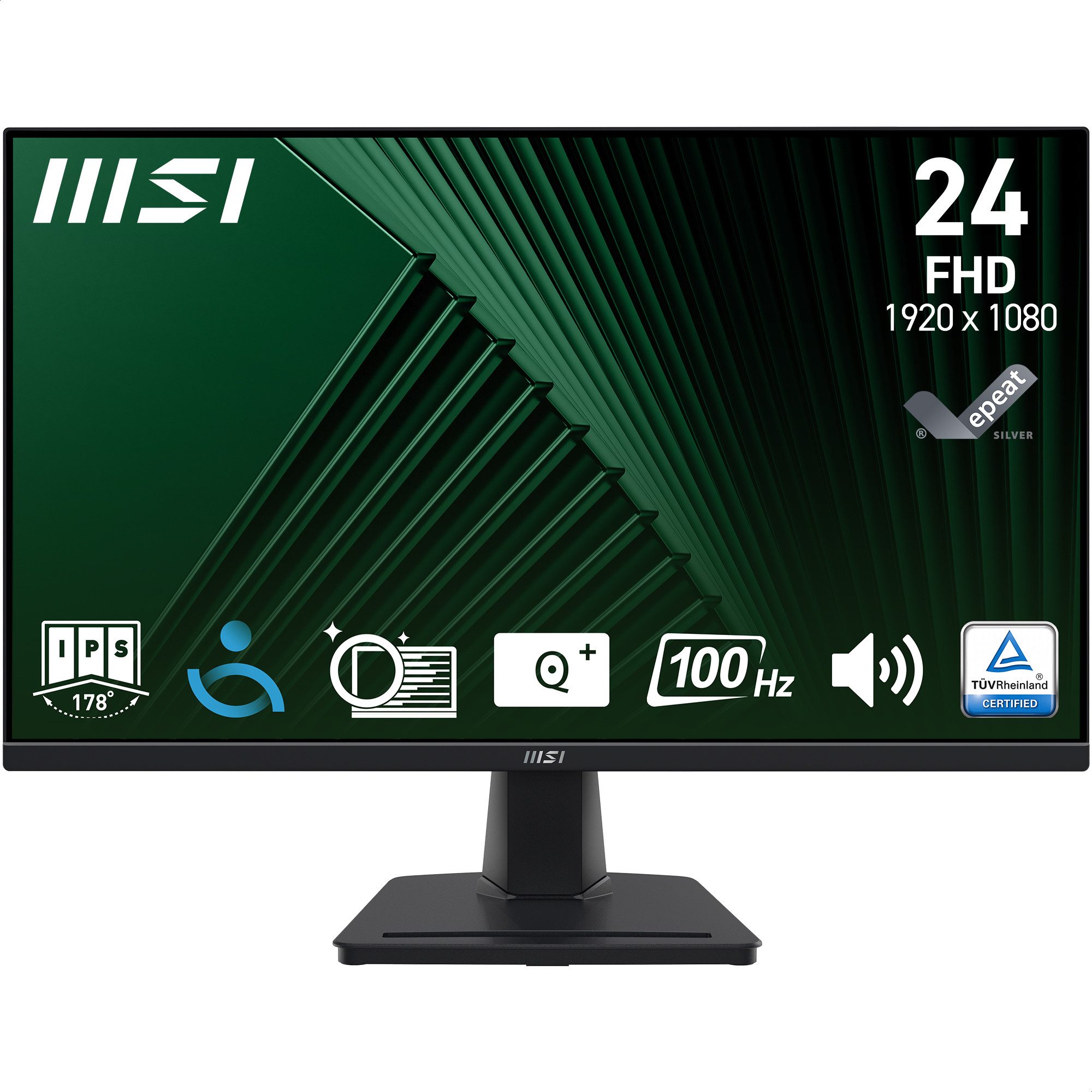 MSI PRO MP245G LED-Monitor (60,5 cm/24 ", 1920 x 1080 px, Full HD, 1 ms Reaktionszeit, 100 Hz, IPS-LED, neigbar)